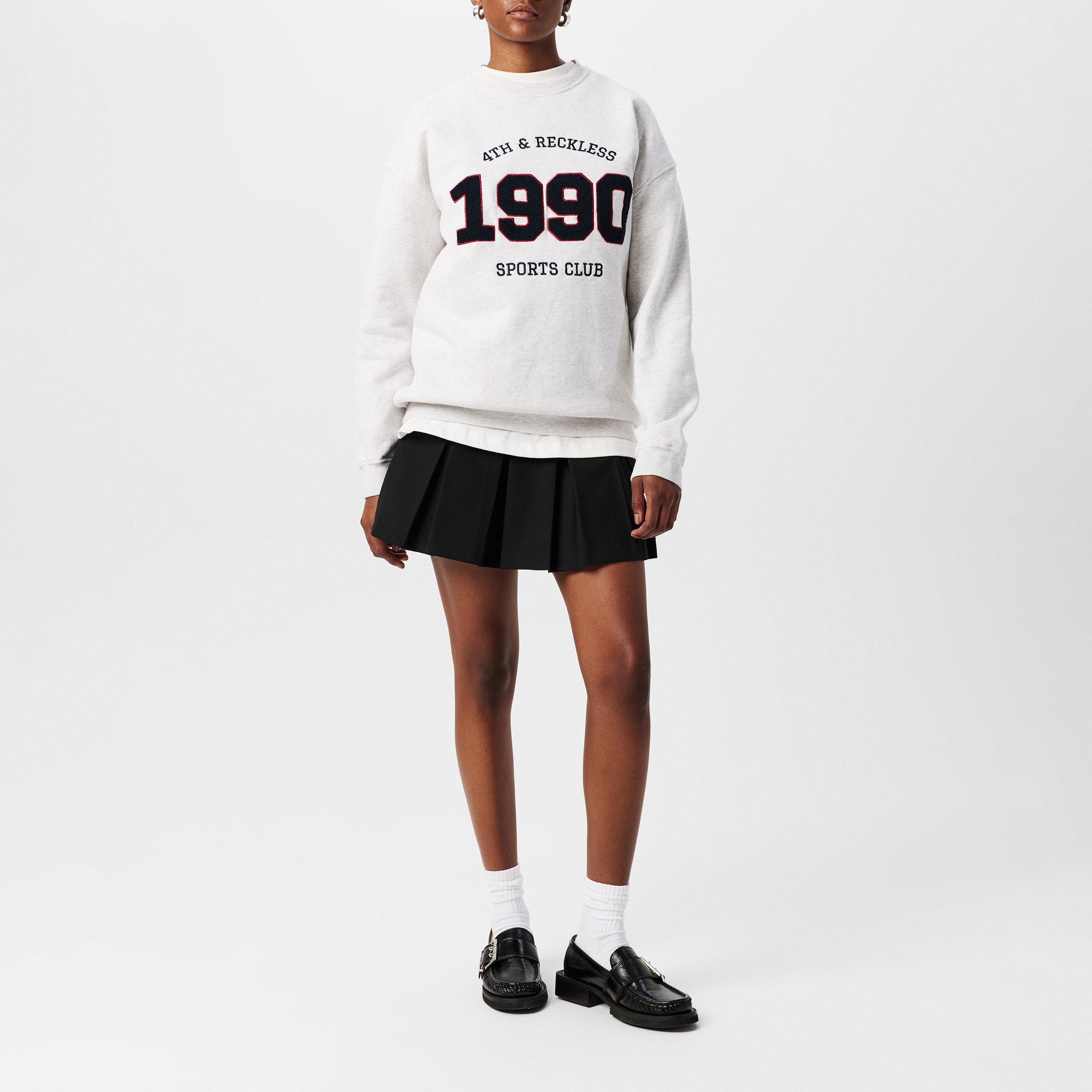 Grey - 4th and Reckless - Women's Lila Crew Sweatshirt - 6