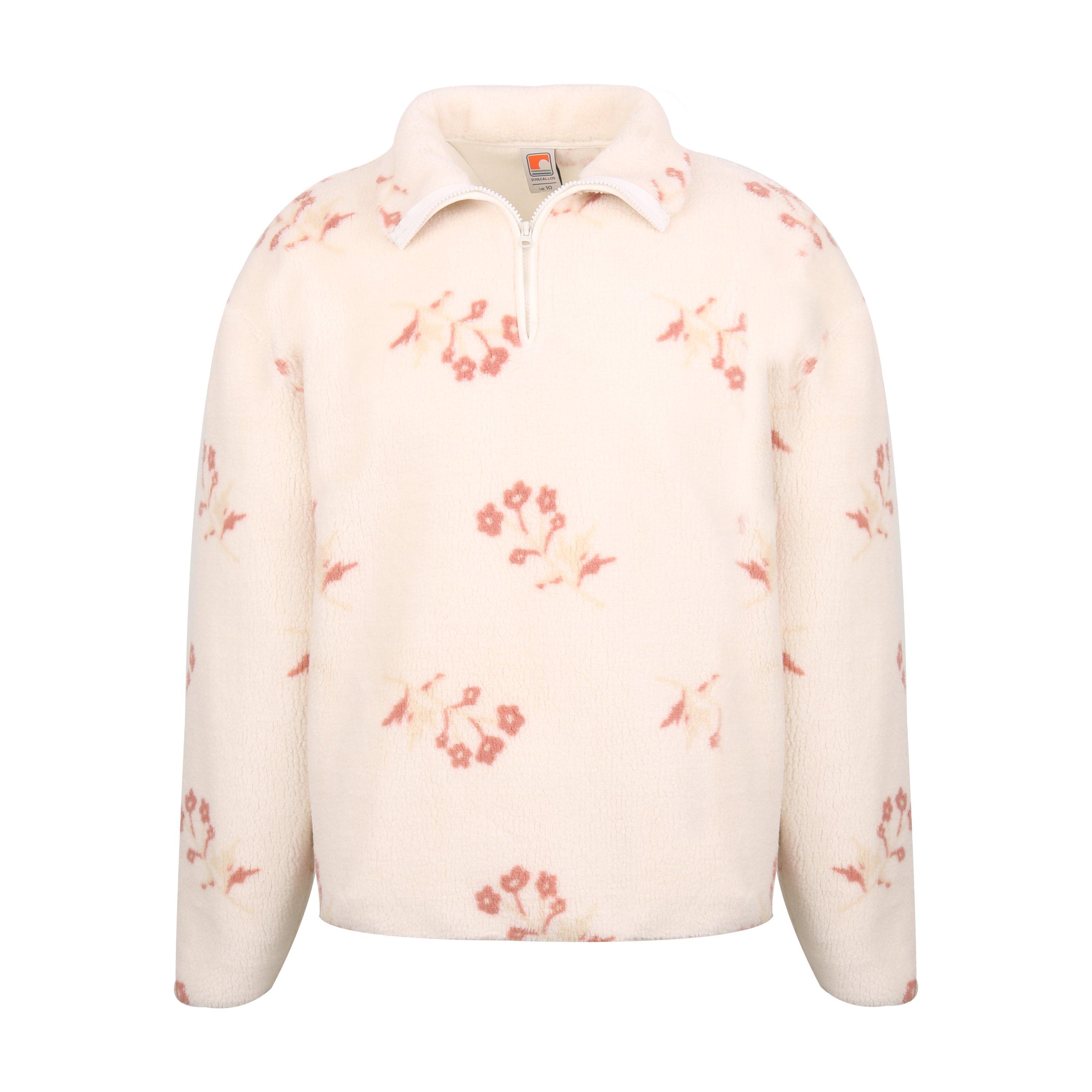 Soulcal 【 Teddy Borg Quarter Zip Women 】 ファッション レディースファッション トップス その他トップス レディース SoulCal | Teddy Borg Quarter Zip | 1/4 Zip Fleece Tops | USC