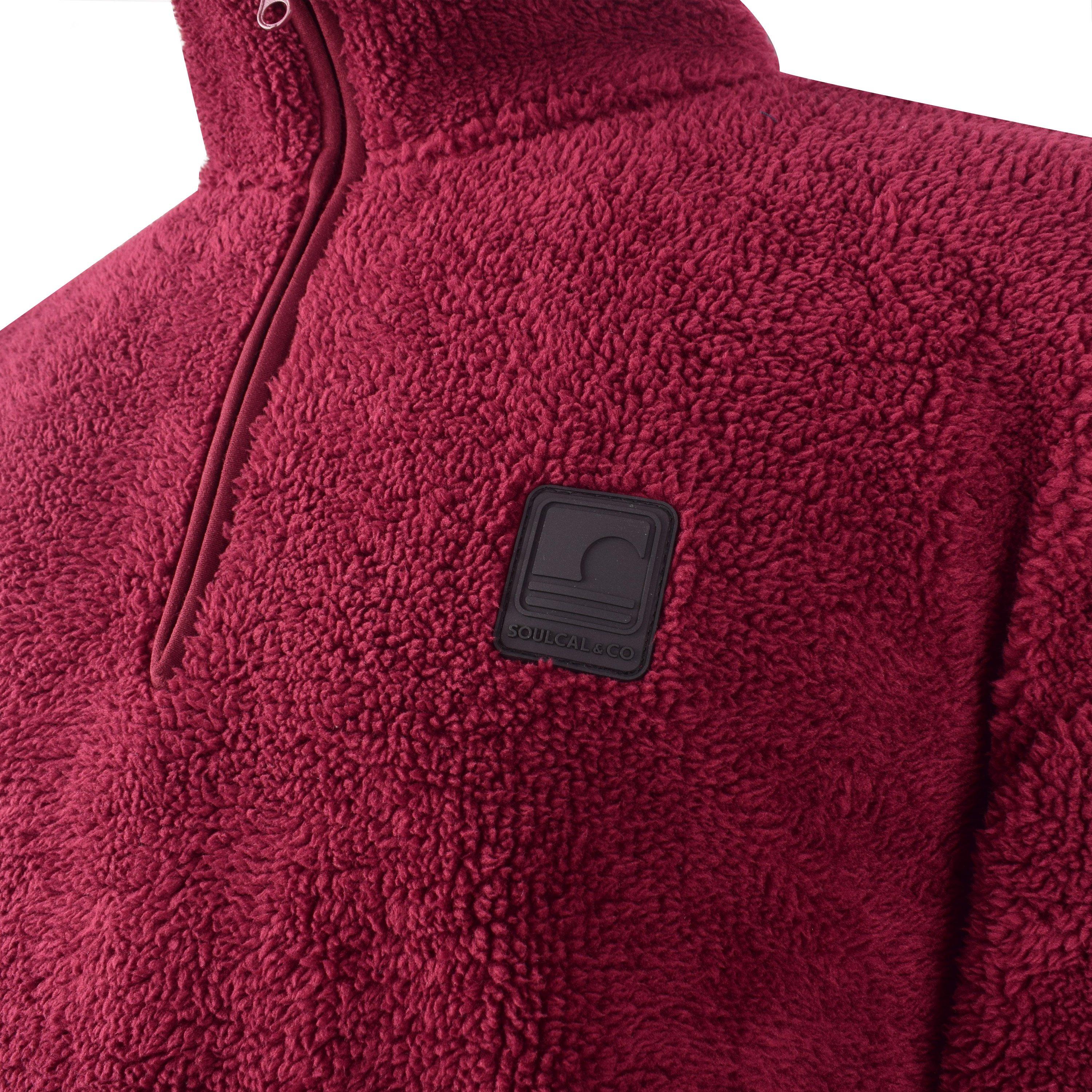 Soulcal 【 Teddy Borg Quarter Zip Women 】 ファッション レディースファッション トップス その他トップス レディース SoulCal | Teddy Borg Quarter Zip | 1/4 Zip Fleece Tops | USC