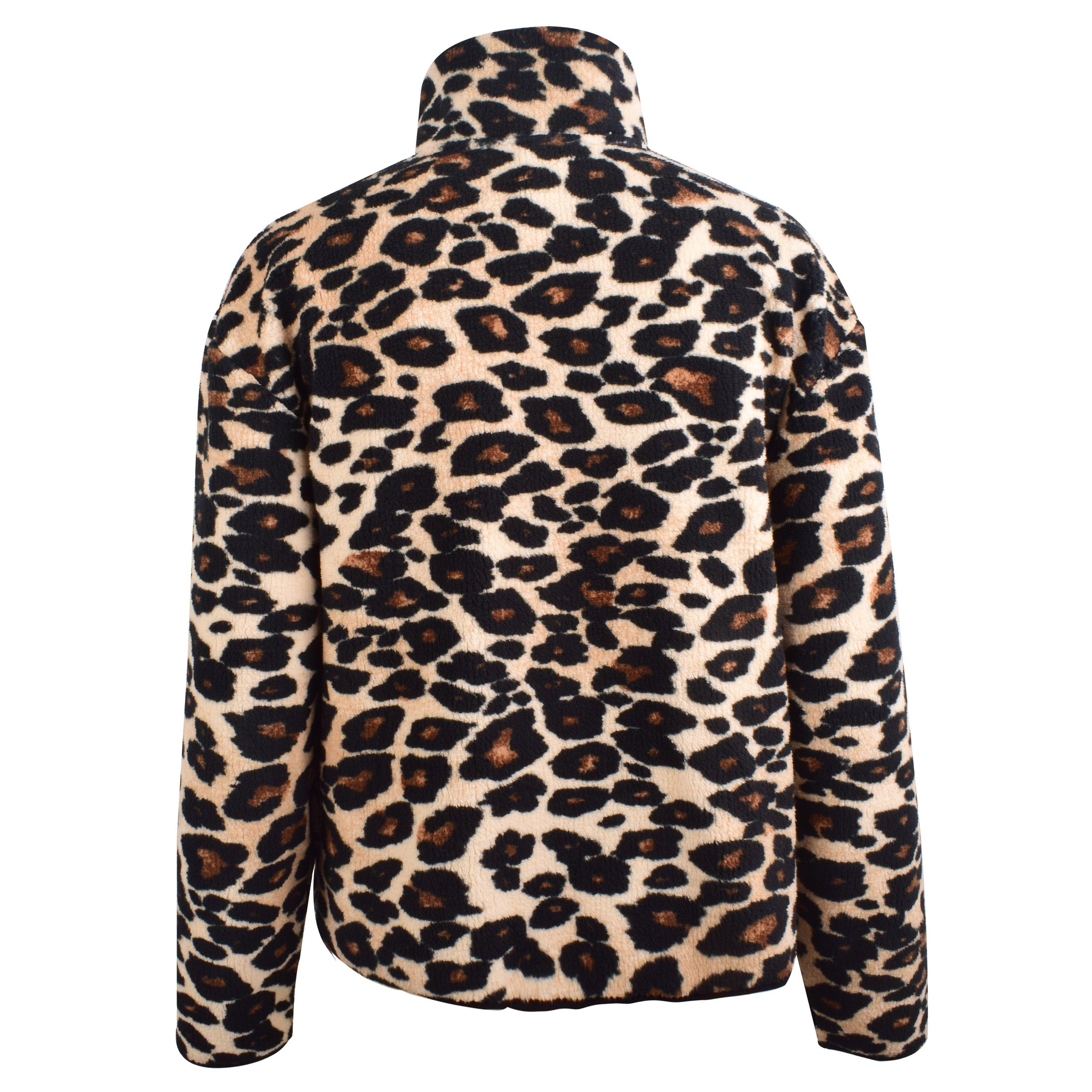 Leopard - SoulCal - Soul Teddy Borg Quarter-Zip Fleece - 3
