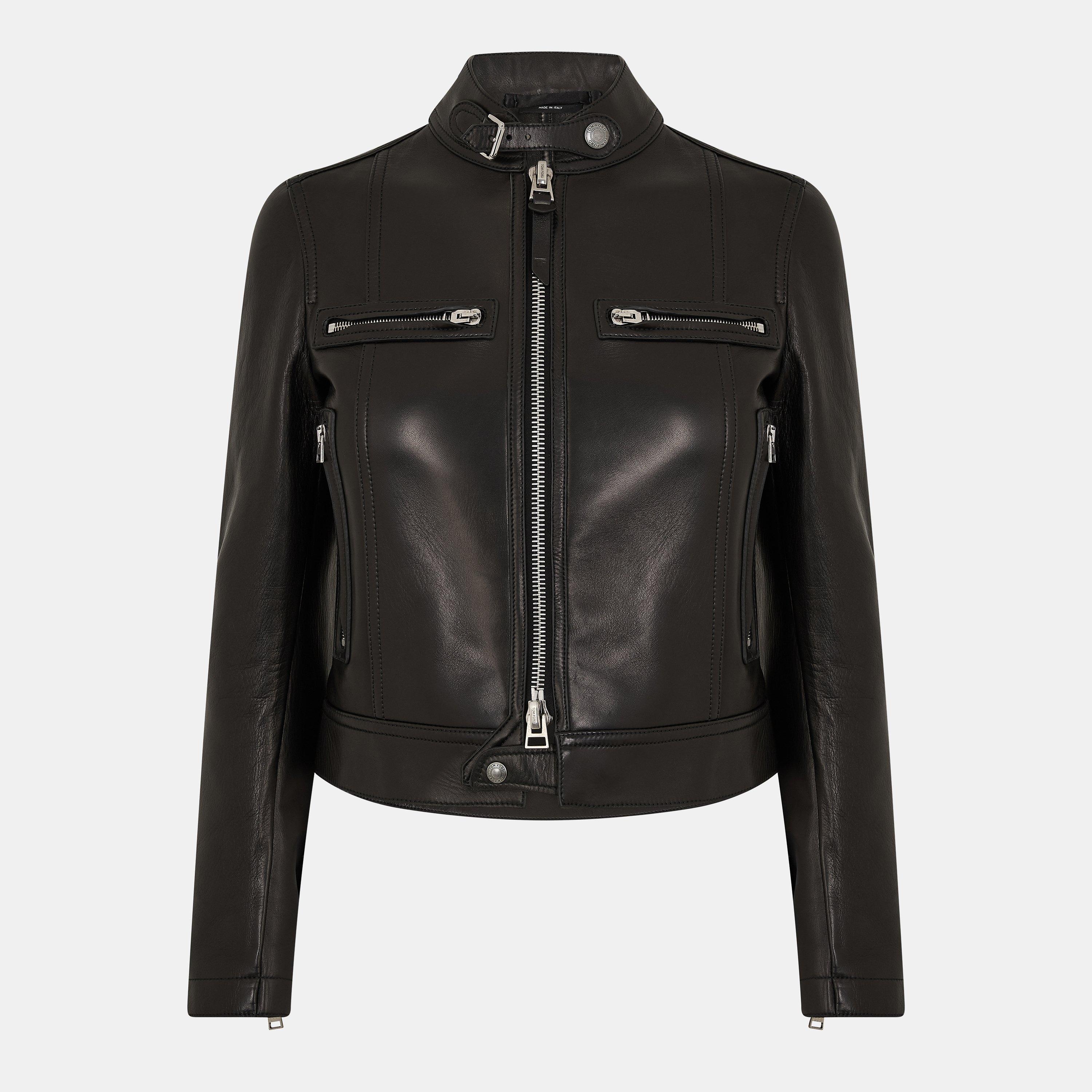 Black - Tom Ford - Women's Leather Jacket - 1