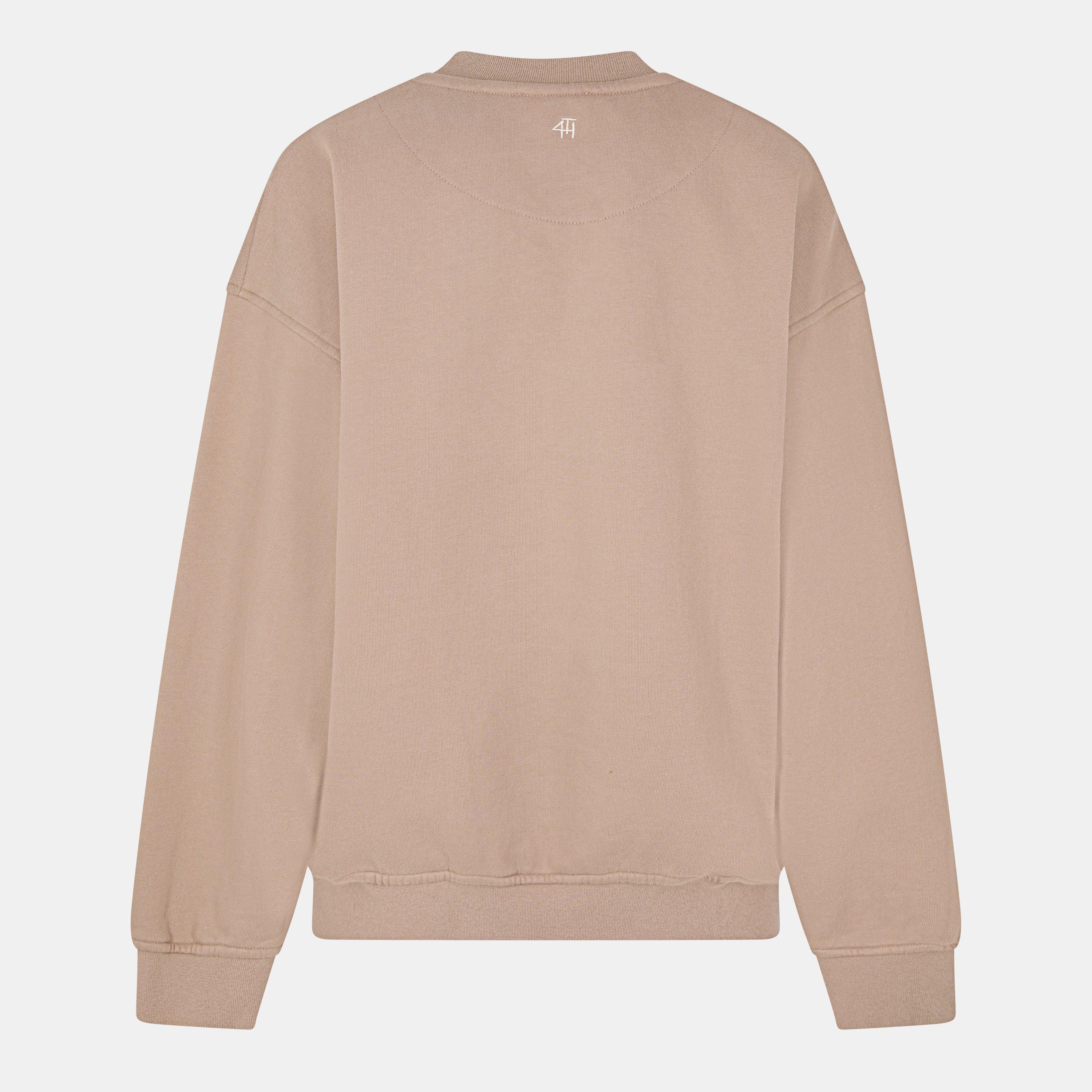 Mocha - 4th and Reckless - Women's Capucine Cotton Crew Sweatshirt - 2