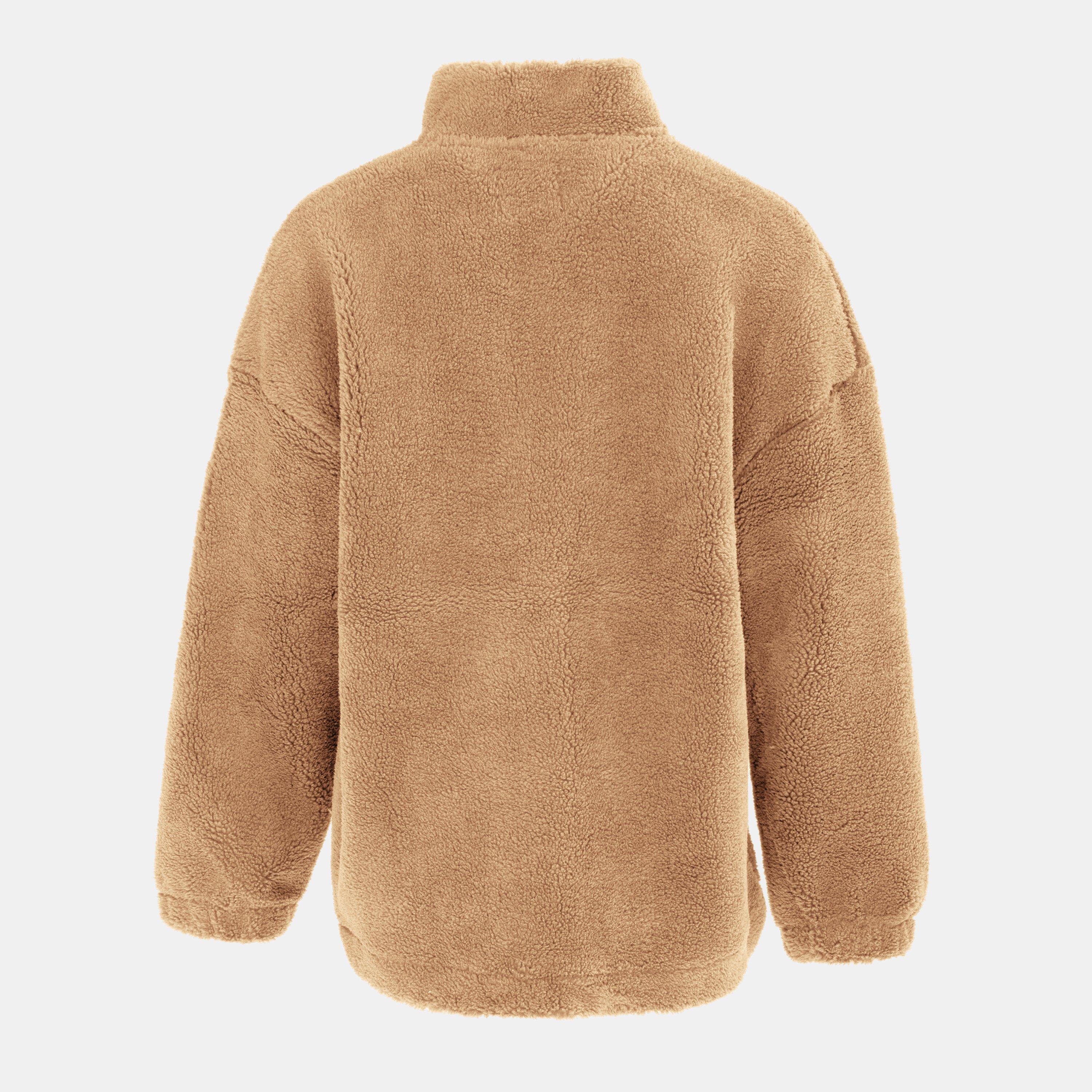 Khaki - SoulCal - Women's Soul Cal Full Zip Long Sleeve Sherpa Jacket - 2
