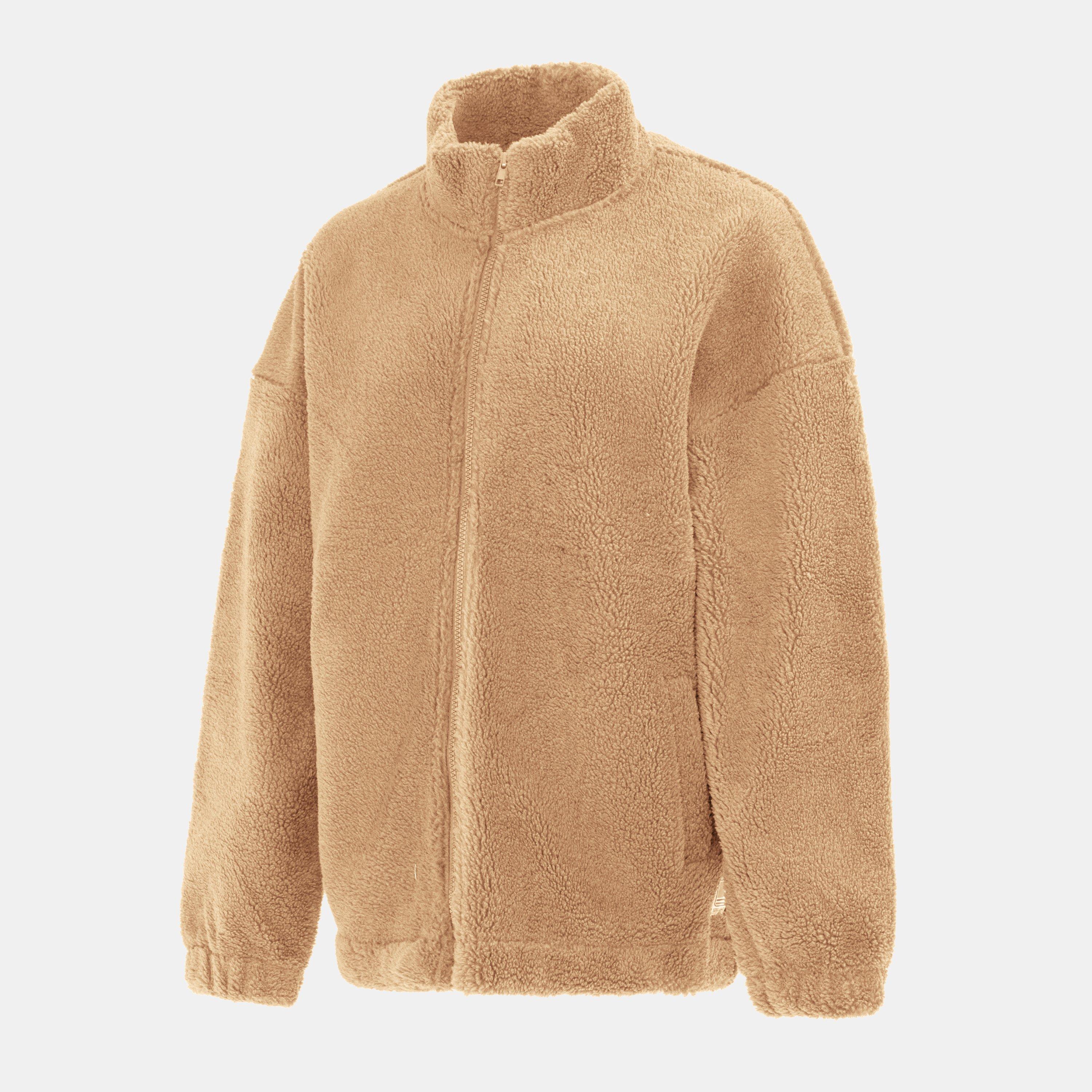 Khaki - SoulCal - Women's Soul Cal Full Zip Long Sleeve Sherpa Jacket - 3