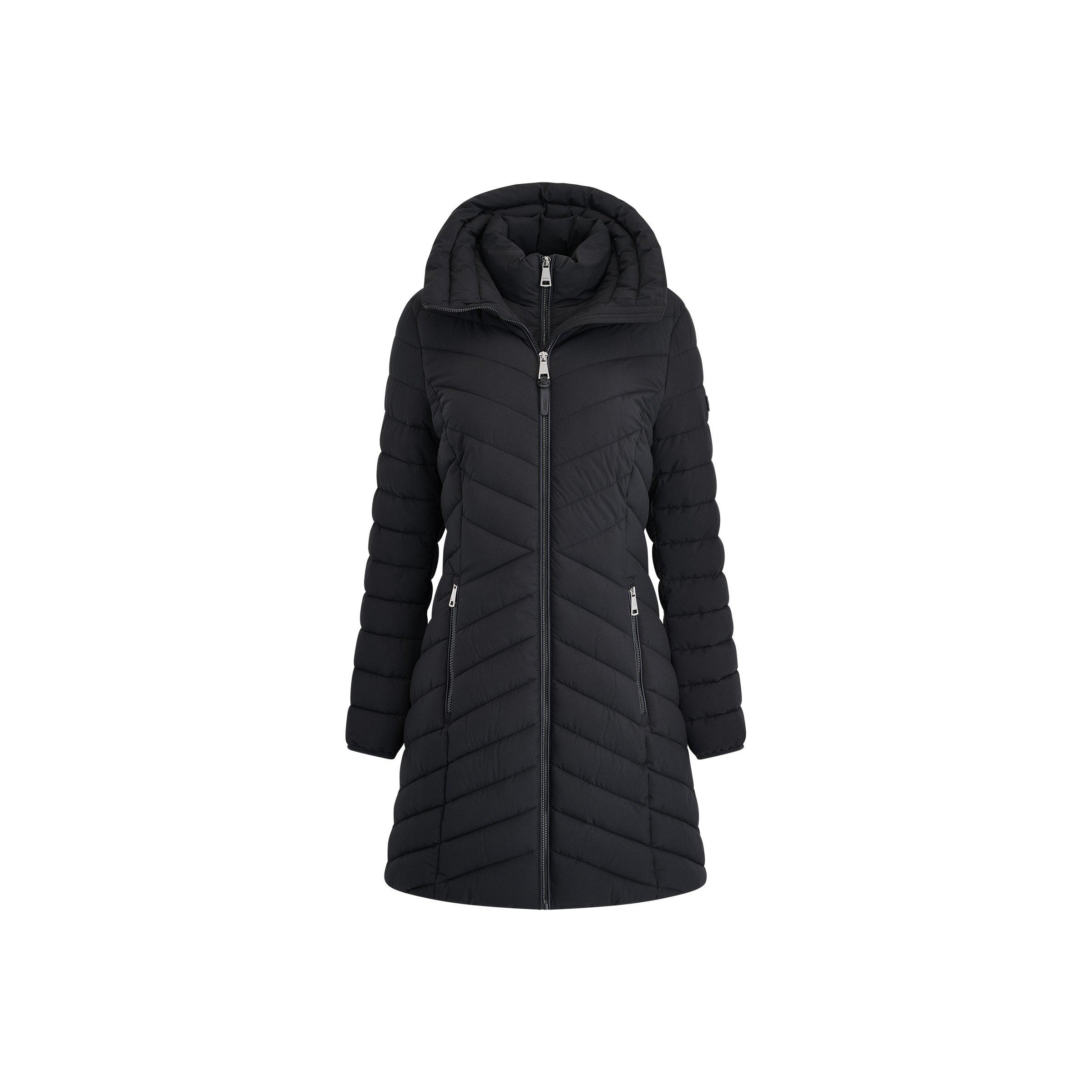 Women's  Double-Zip Quilted Medium Puffer Jacket
