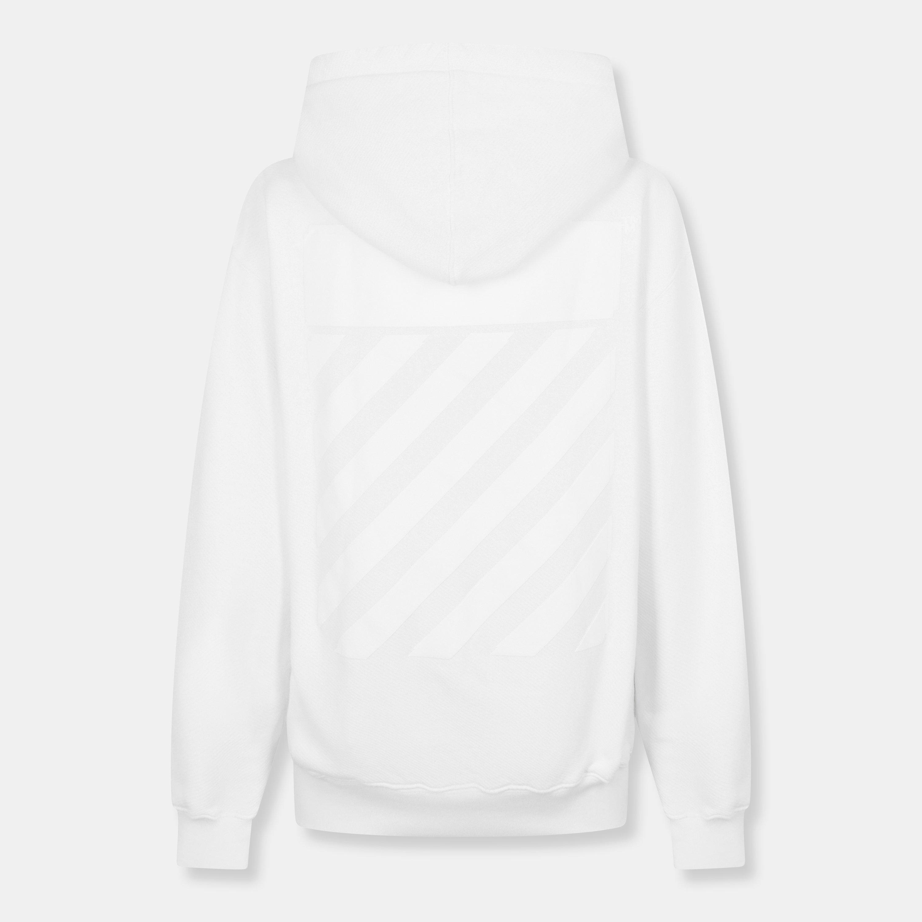 Branco - Off White - Women's  Diag Hoodie, Diag Design - 2