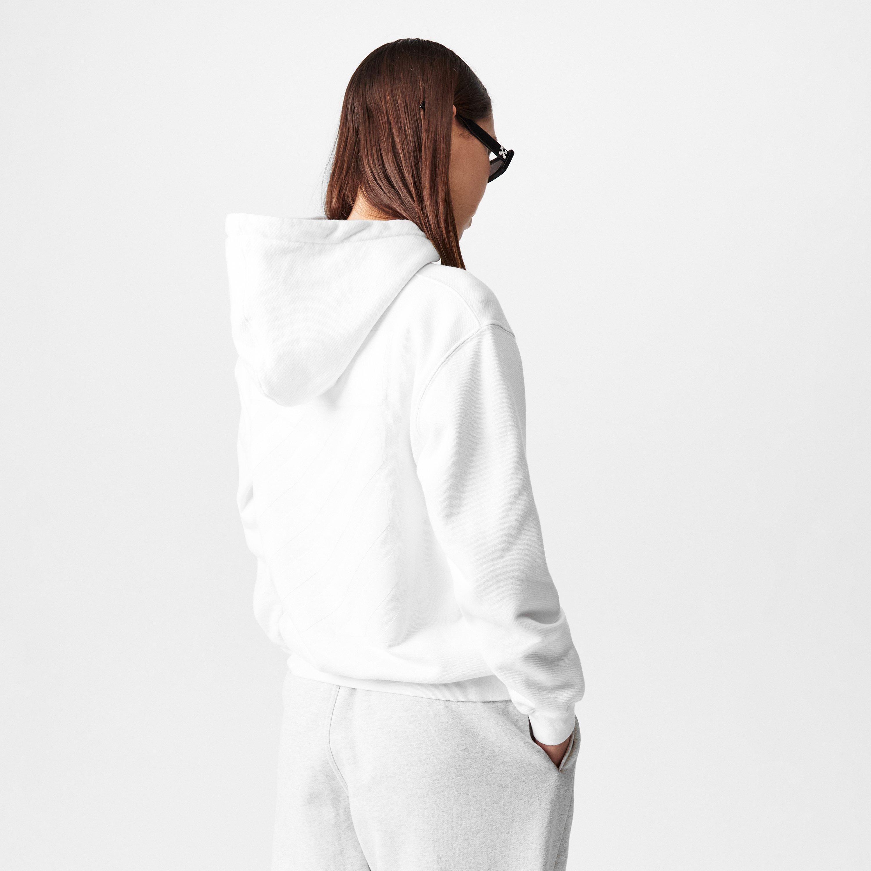 Branco - Off White - Women's  Diag Hoodie, Diag Design - 4