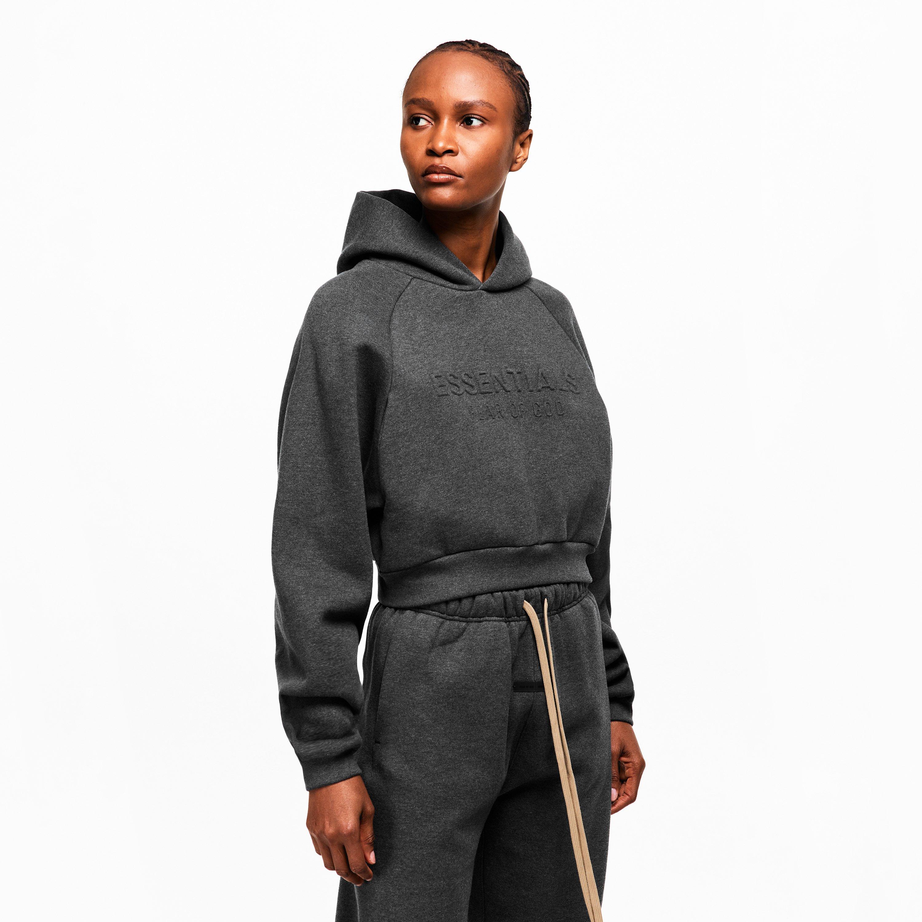 Charcoal - Fear Of God Essentials - Women's Overhead Hoodie - 3