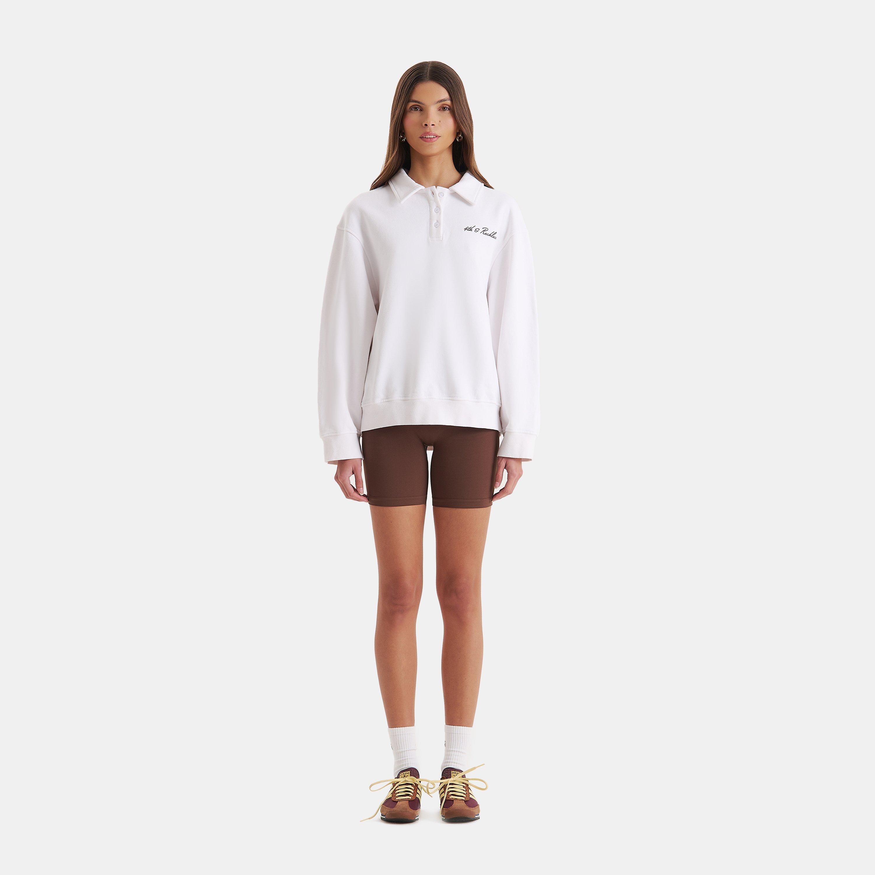 White - 4th and Reckless - Women's Clover Crew Sweatshirt - 6