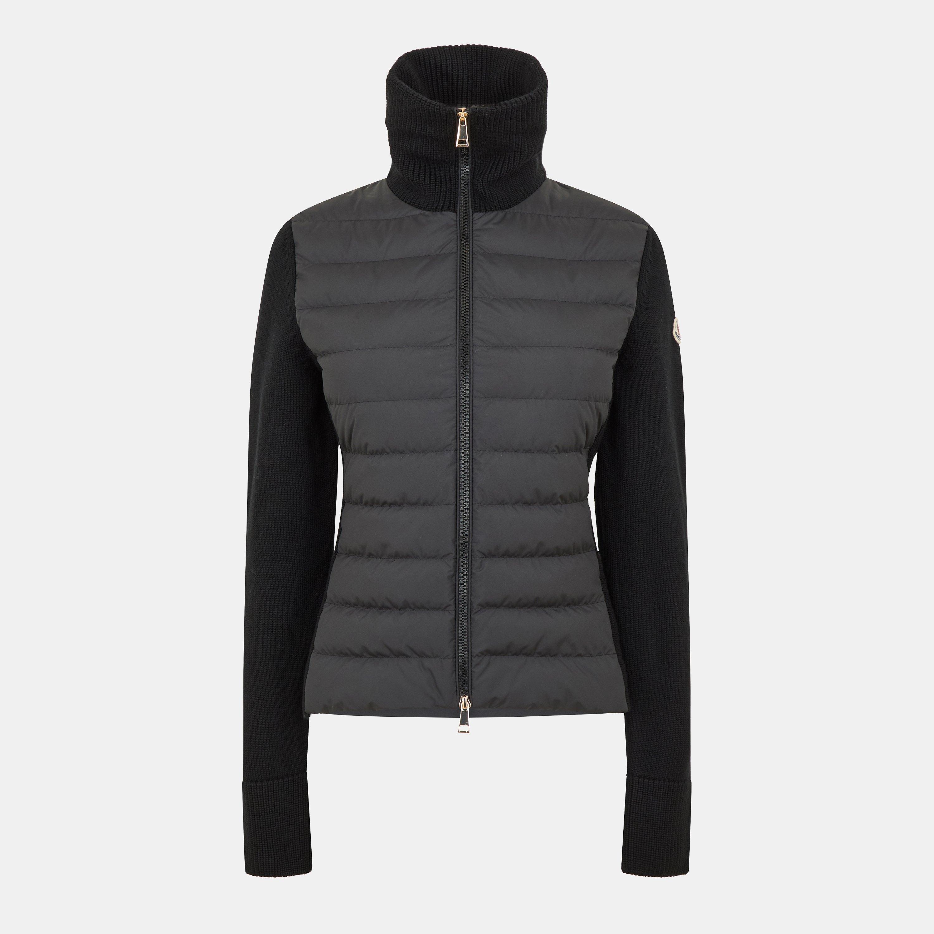 Black 999 - Moncler - Women's Insulated Weather Resistant Hybrid Jacket - 1
