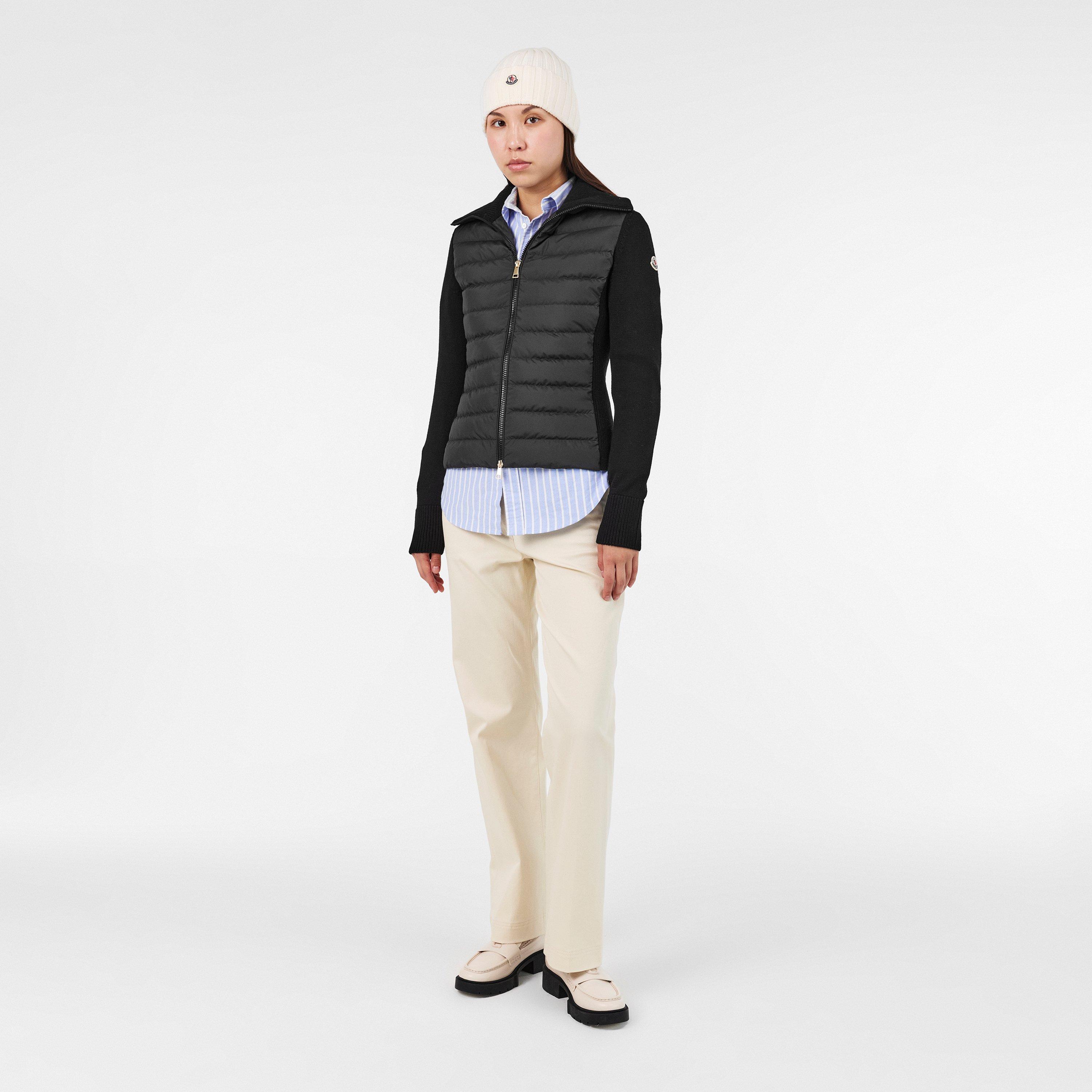 Black 999 - Moncler - Women's Insulated Weather-Resistant Hybrid Jacket - 6