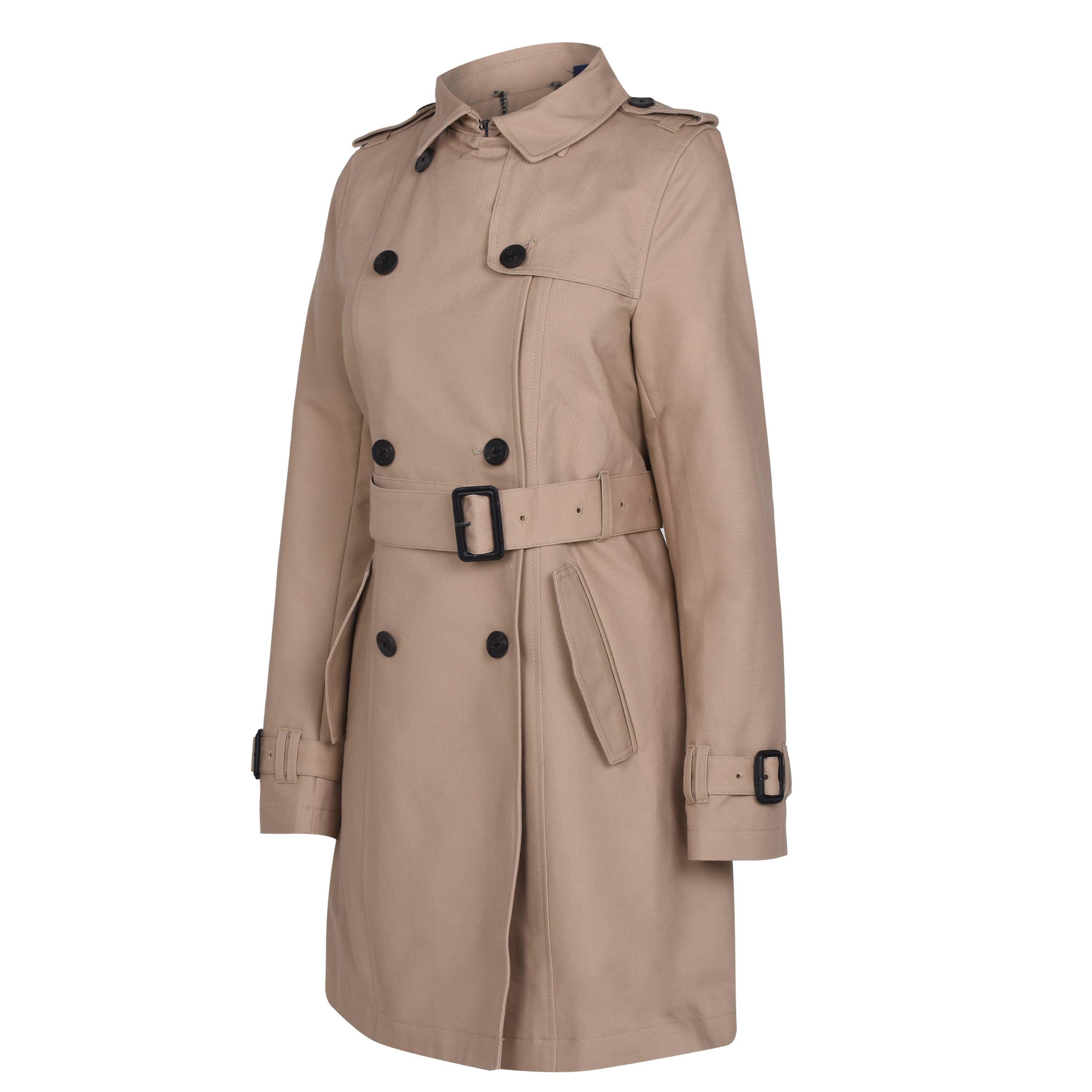 Pedra - Jack Wills - Double Breasted Cotton Water Resistant Mid-Length Trench Coat - 4