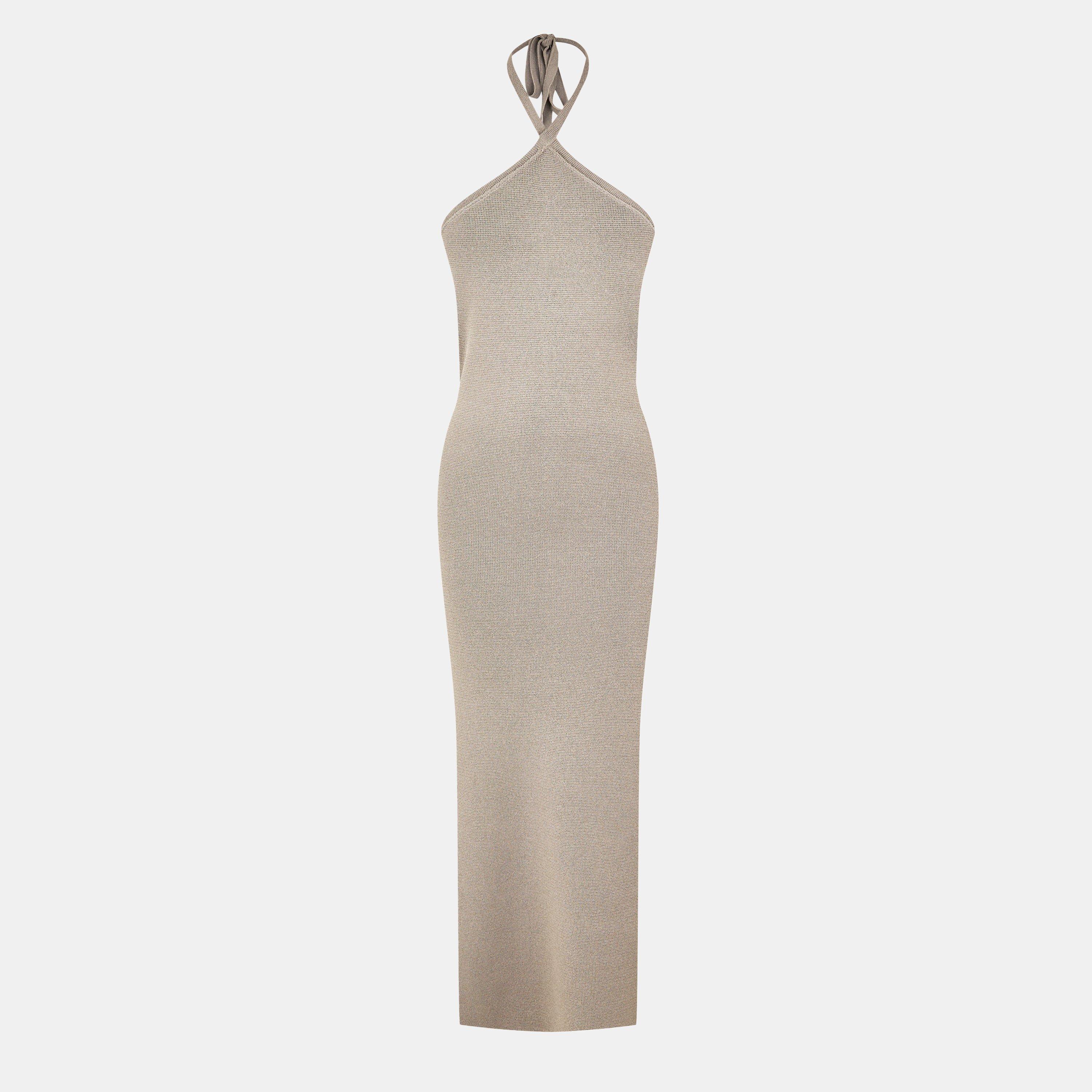 Jack Wills Women's Halter Dress - Taupe - 6 (2XS)