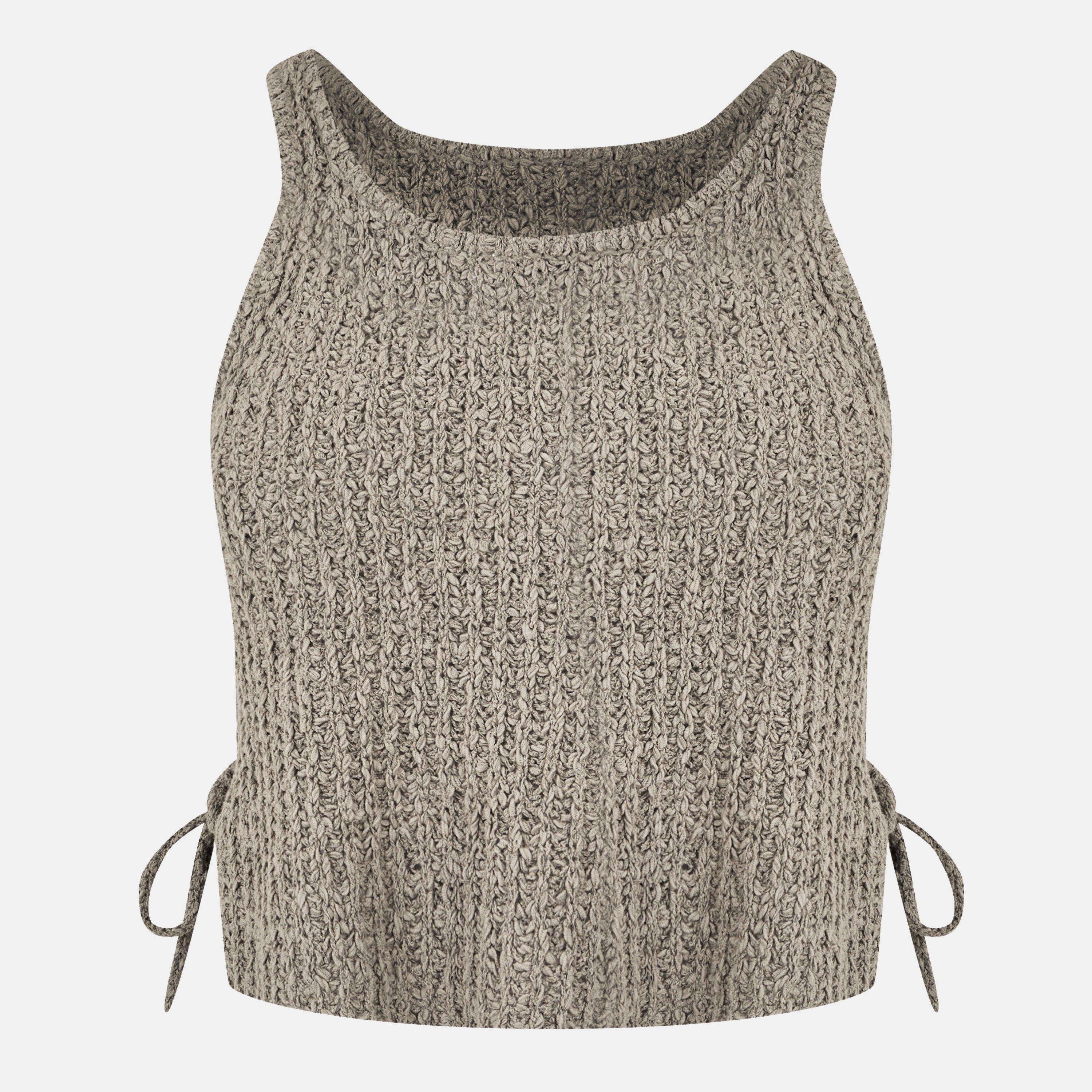 Taupe - Jack Wills - Women's Knitted Sweater Vest - 1