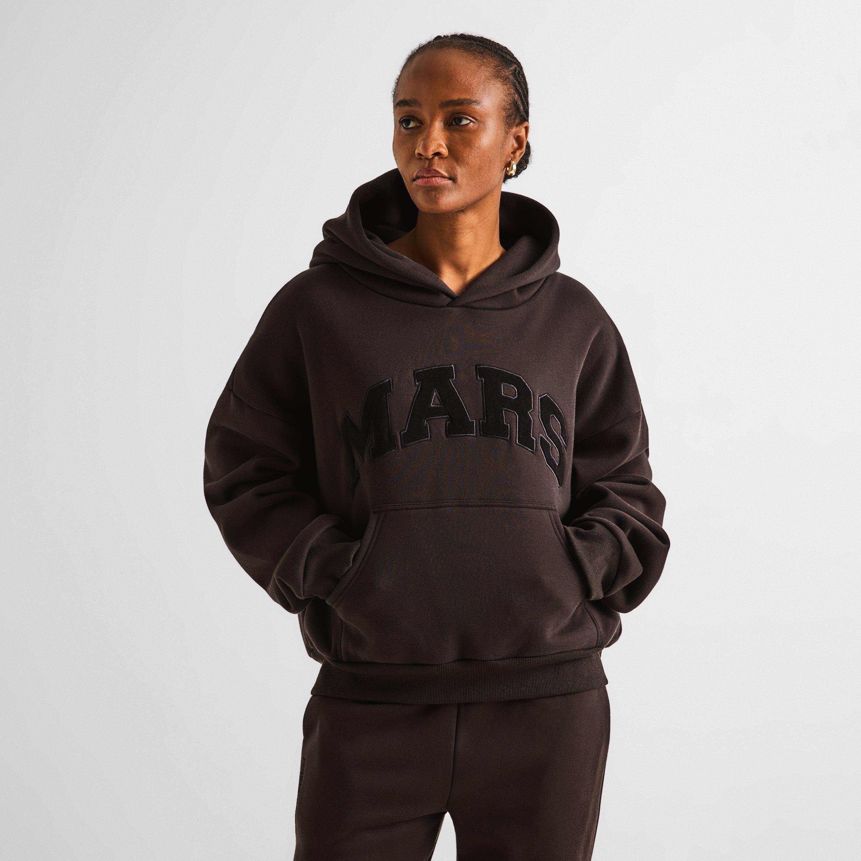 Chocolate - Mars The Label - Womens Varsity Hoodie - 3