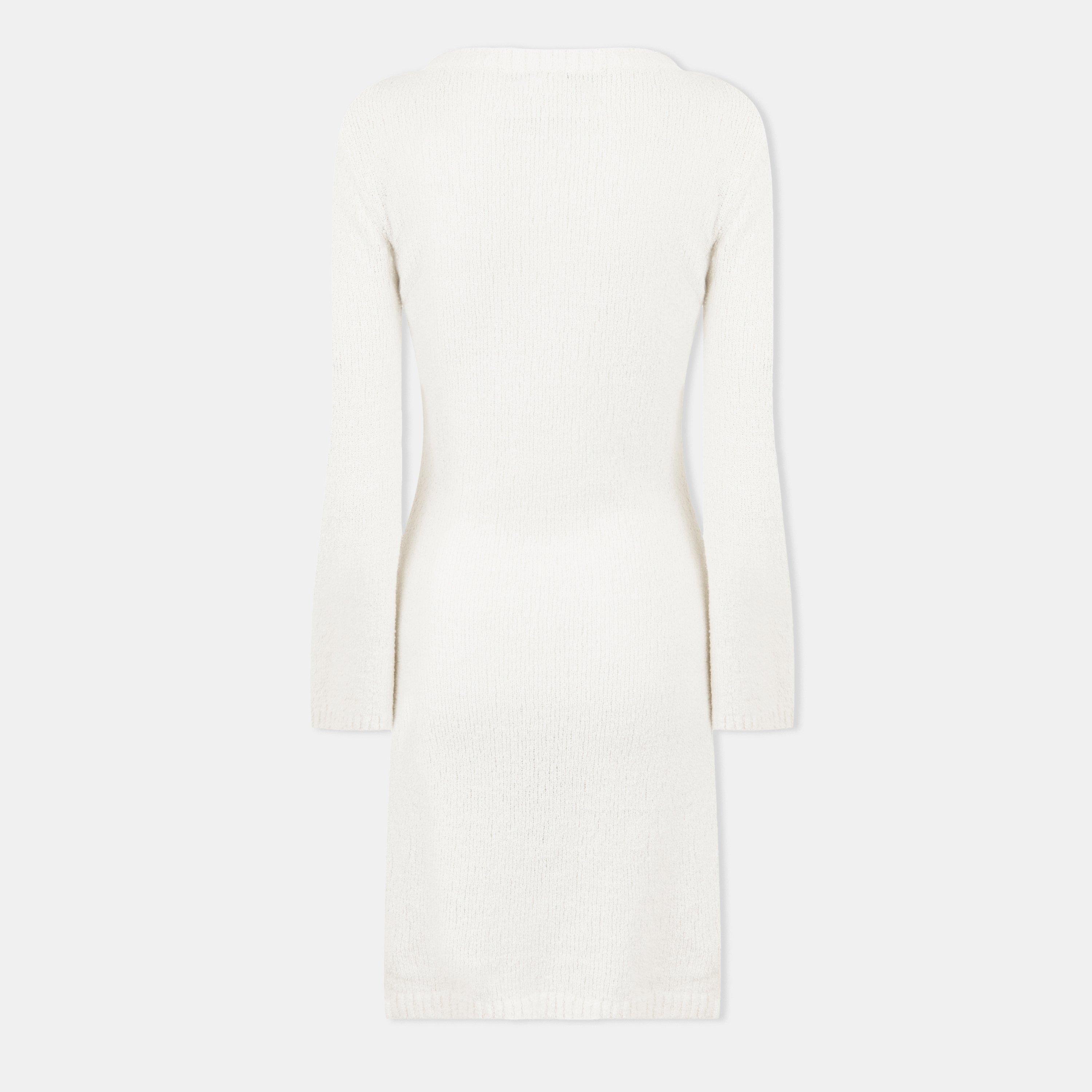 Vintage Weiß - Jack Wills - Knitted Bell-Sleeve Mini Jumper Dress - 2