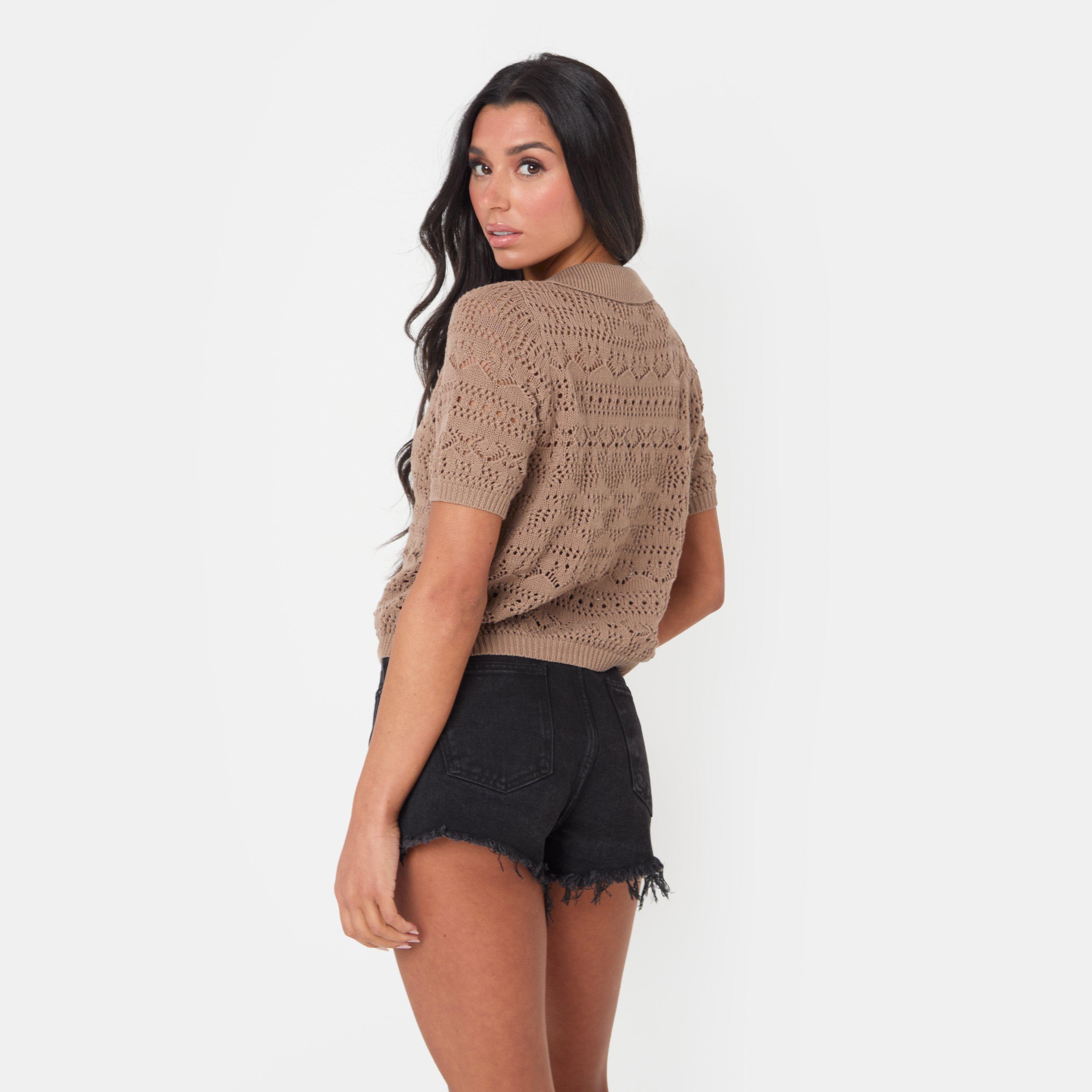 Mocha - I Saw It First - Boho Crochet Lace Top - 3