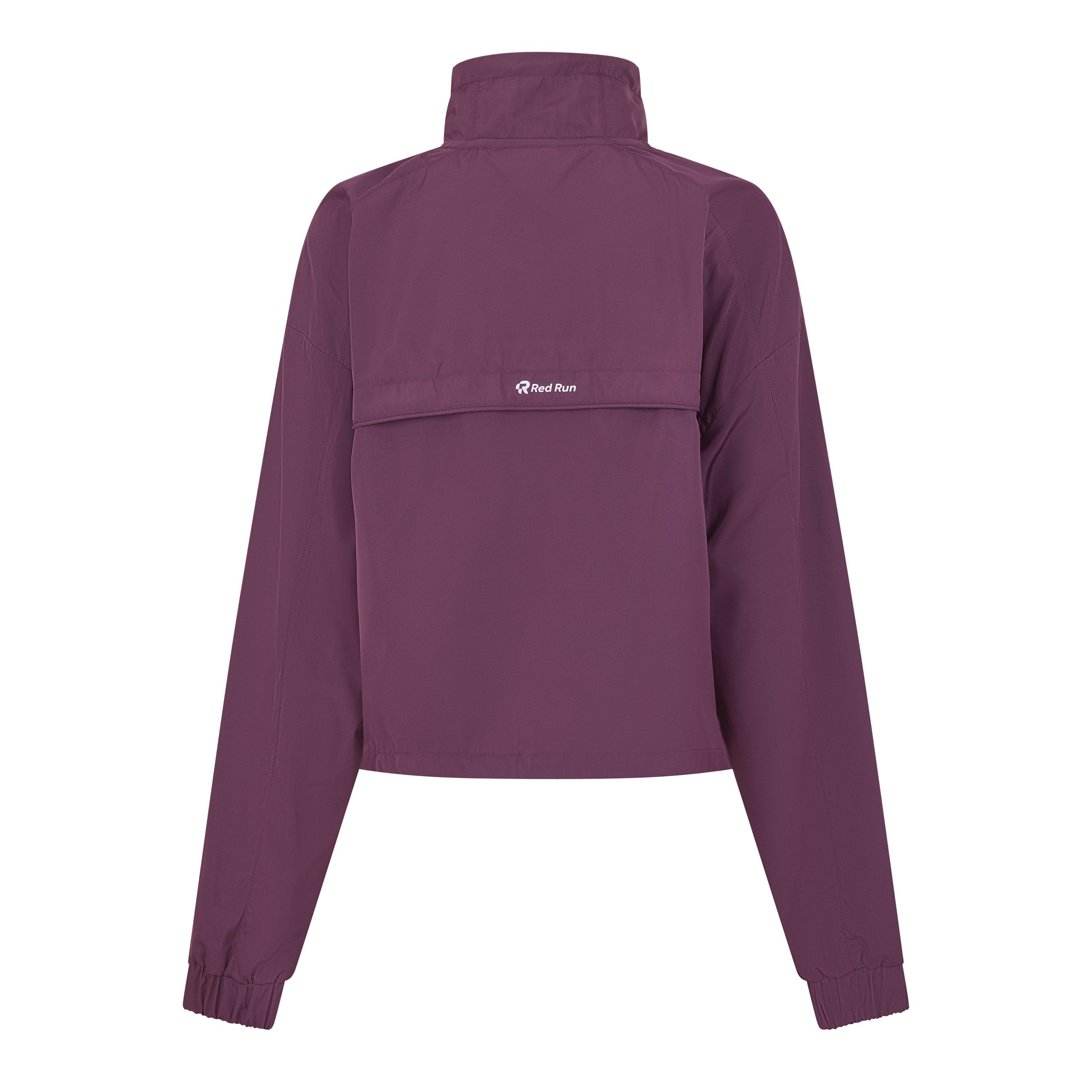 Dark Cherry - Red Run - Womens Active Dark Cherry Windbreaker - 2