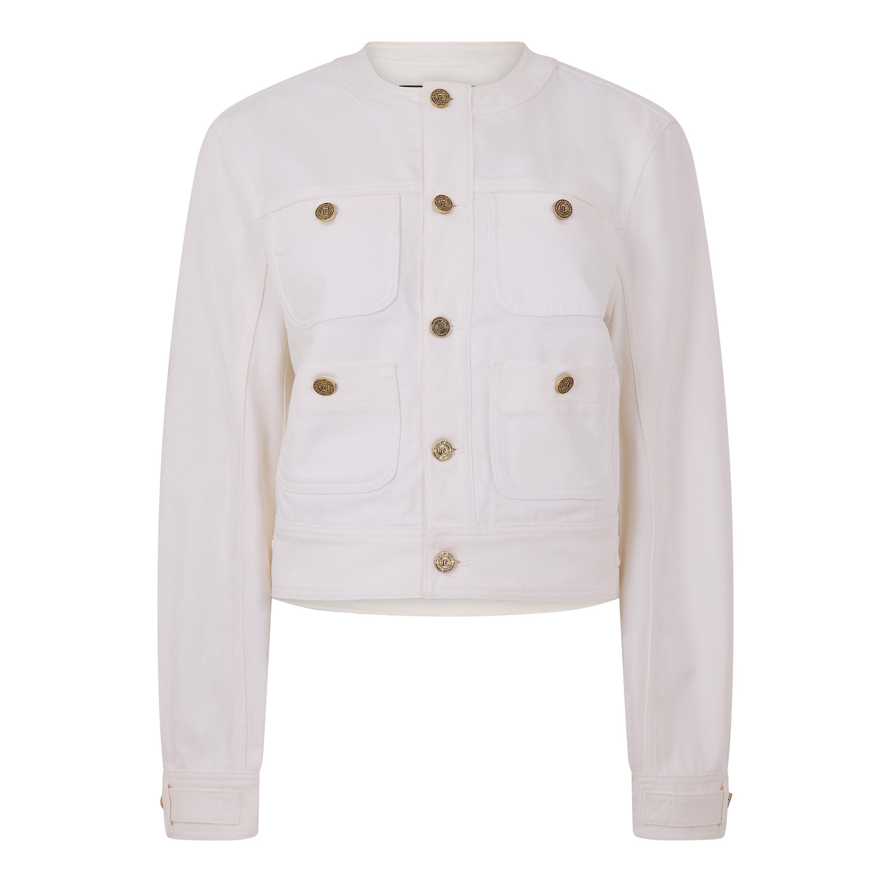 White - Balmain - Balmain Denim Jkt Ld63 - 1