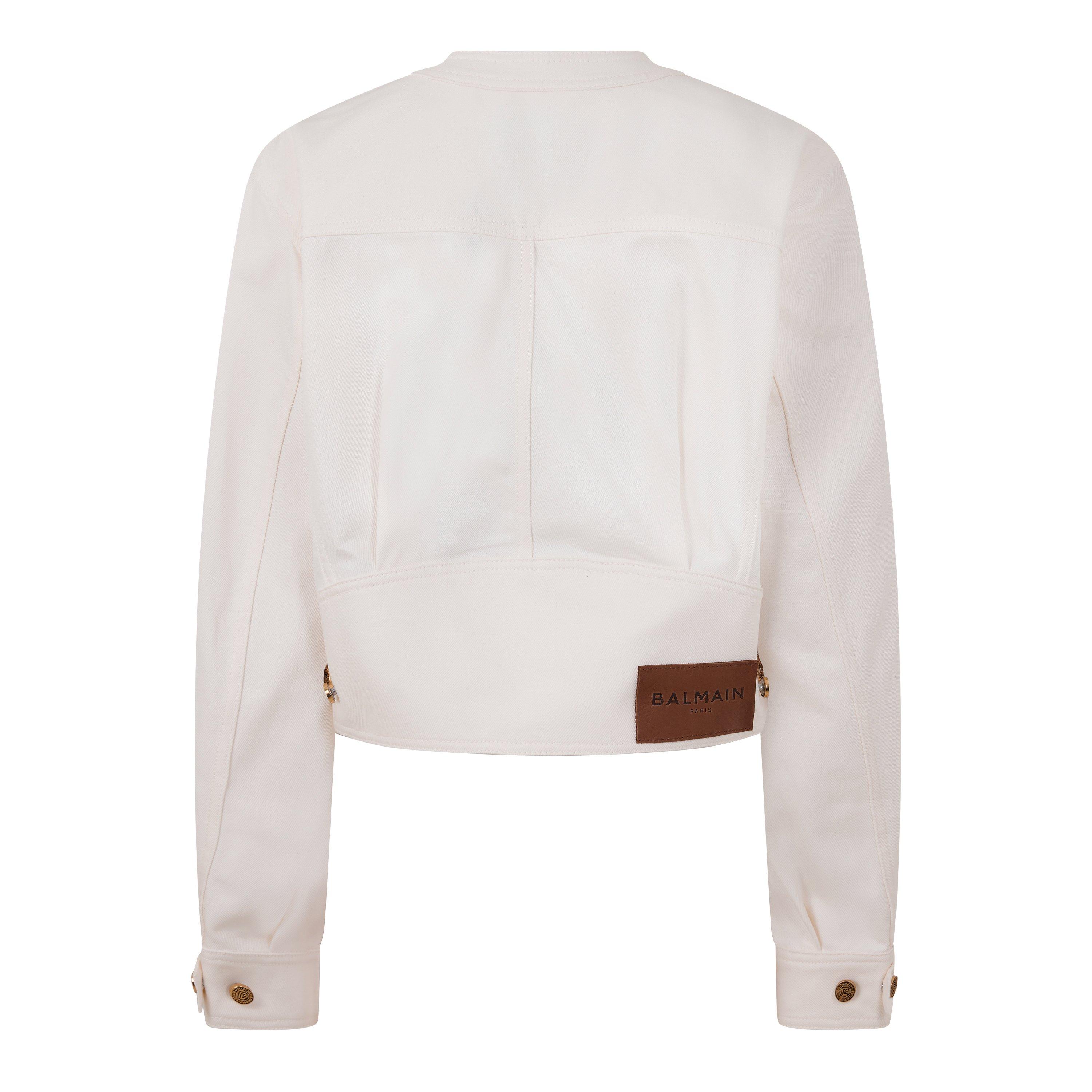 White - Balmain - Balmain Denim Jkt Ld63 - 2