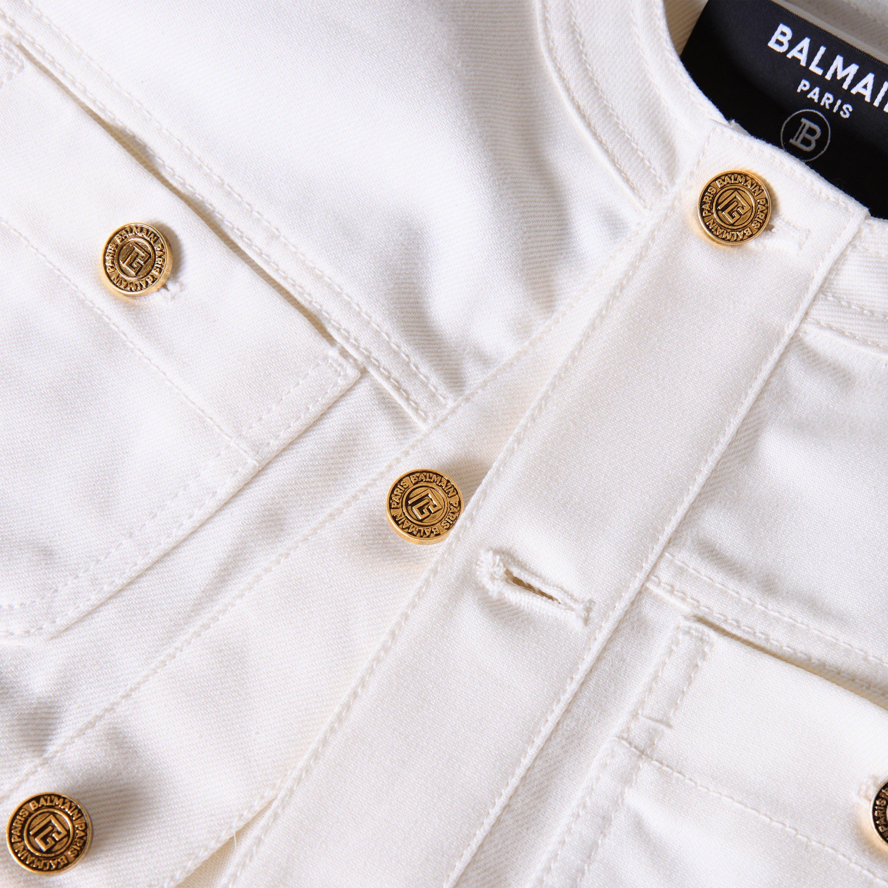 White - Balmain - Balmain Denim Jkt Ld63 - 3