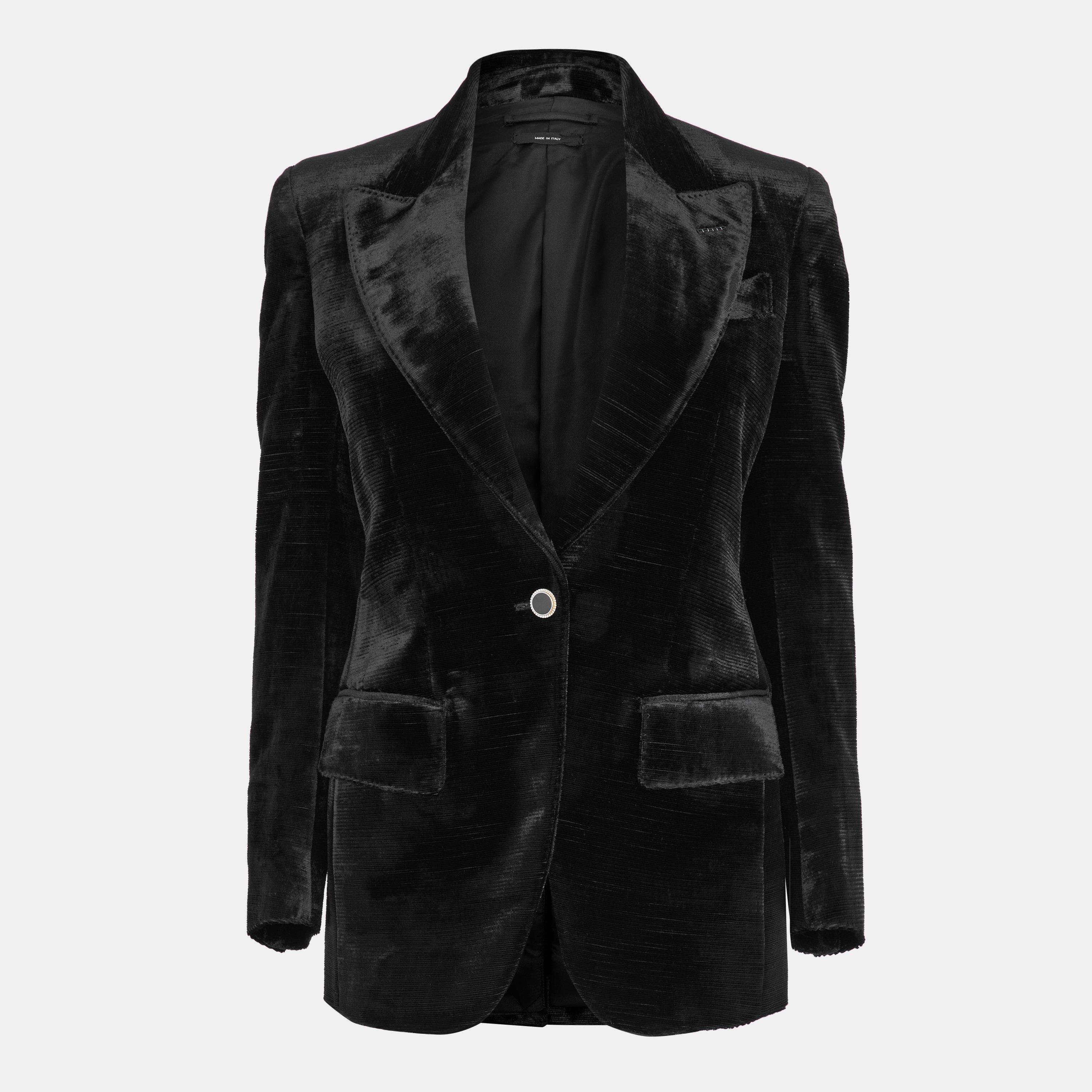 Black - Tom Ford - Women's Tailored Fit Leather Jacket - 1