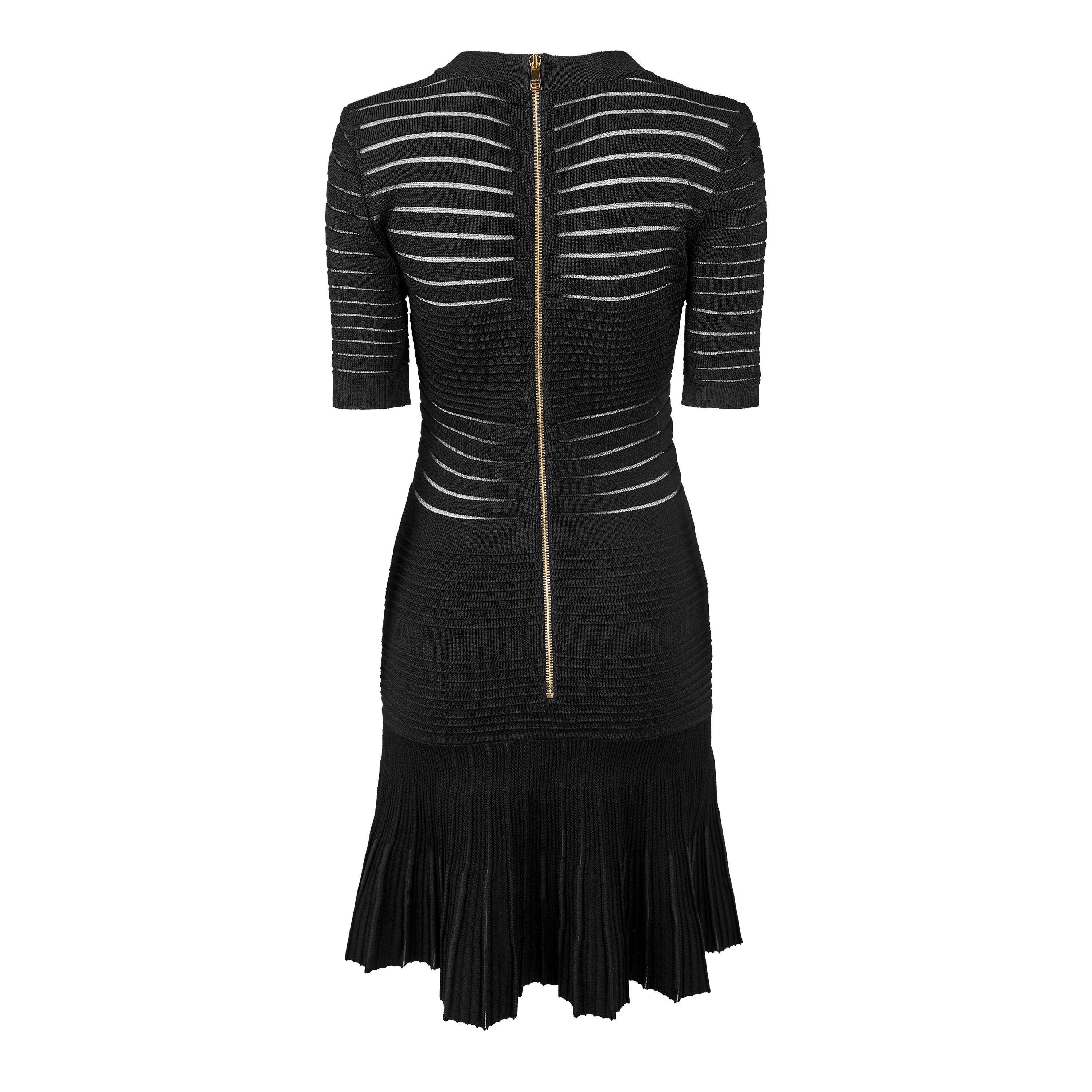 Black - Balmain - Balmain Knt Dress Ld63 - 2