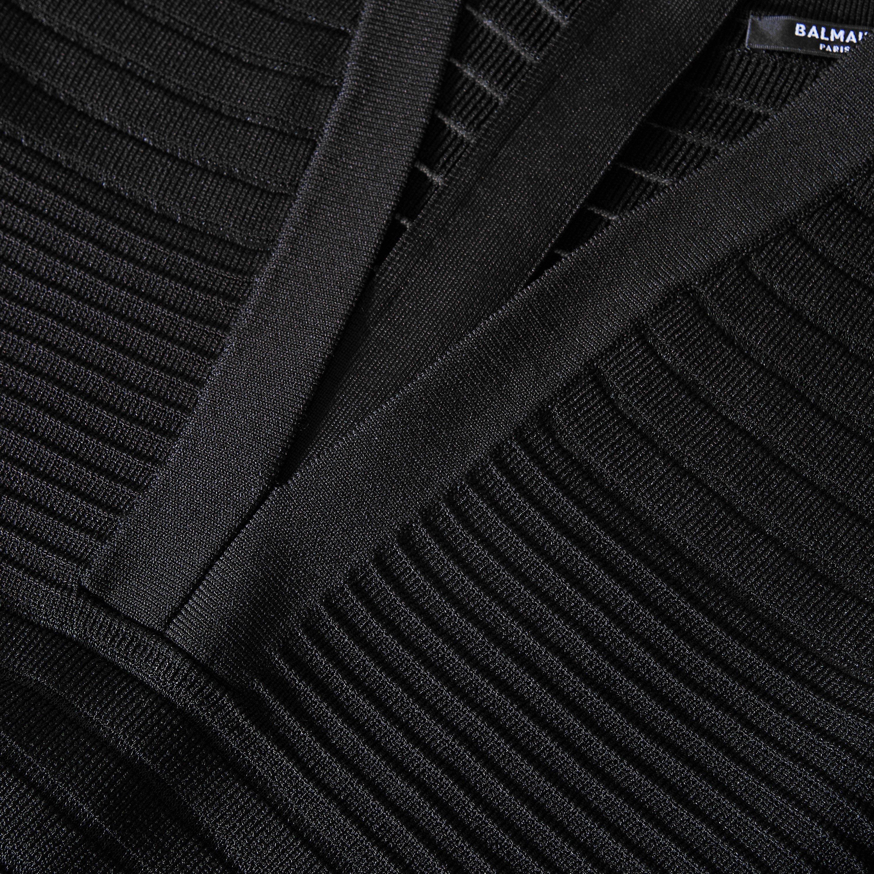 Black - Balmain - Balmain Knt Dress Ld63 - 5
