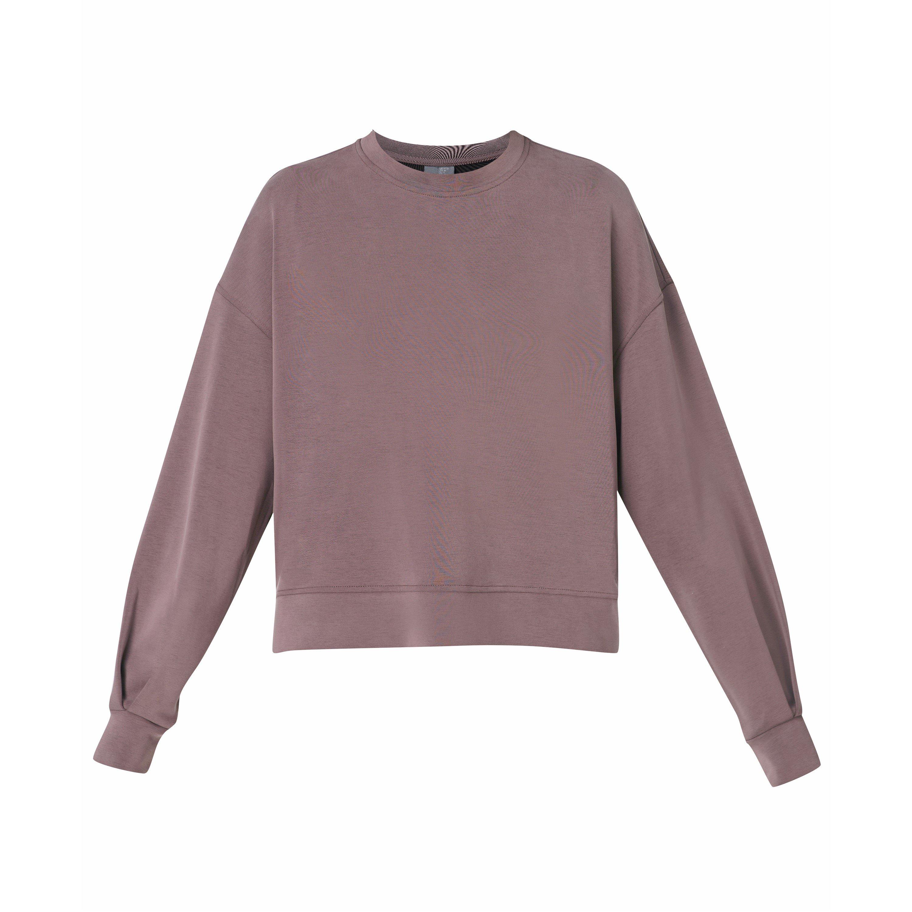sable brown - Sweaty Betty - Women's Contoured Fit Breathable Crew Sweatshirt - 1