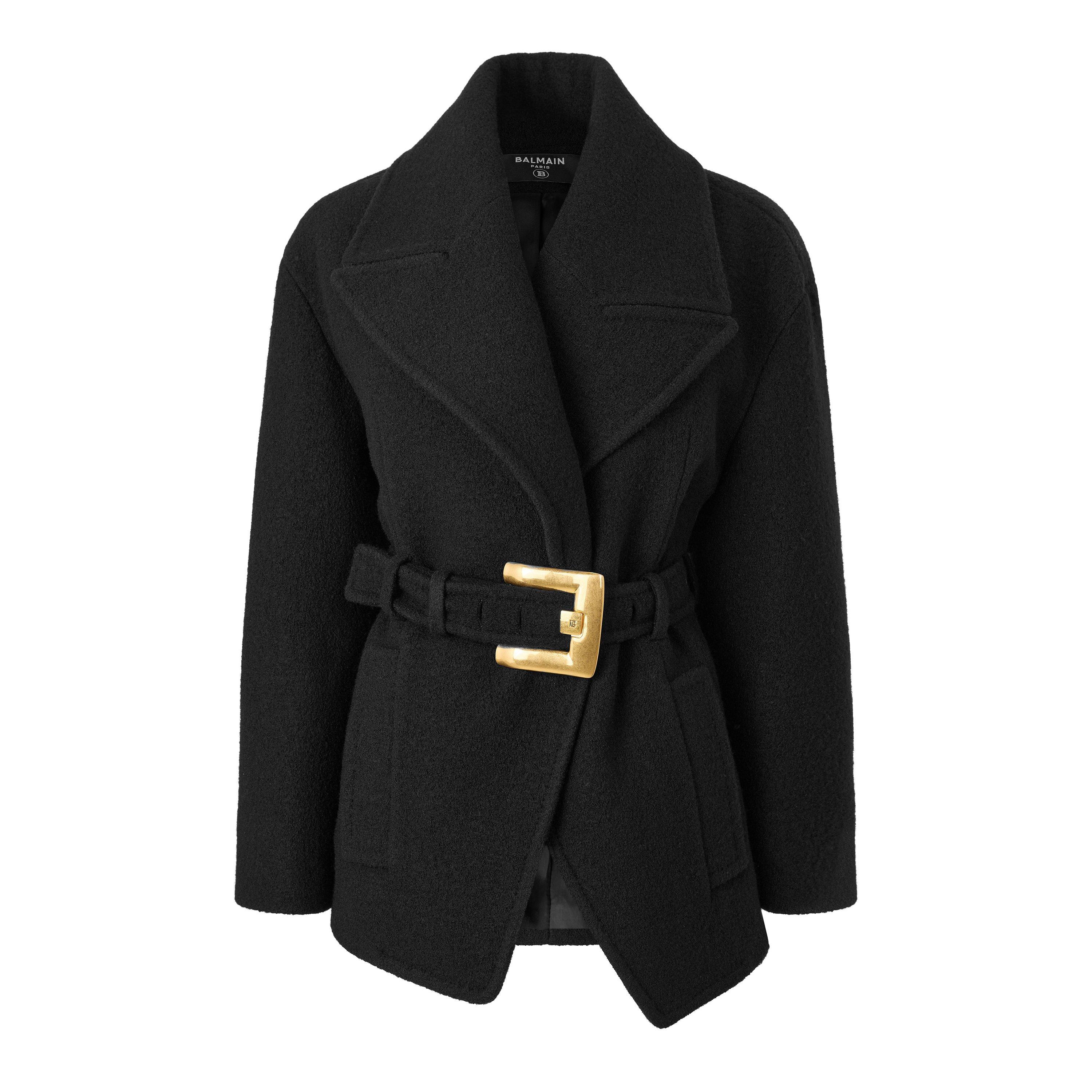 Black - Balmain - Balmain Wool Jkt Ld63 - 1