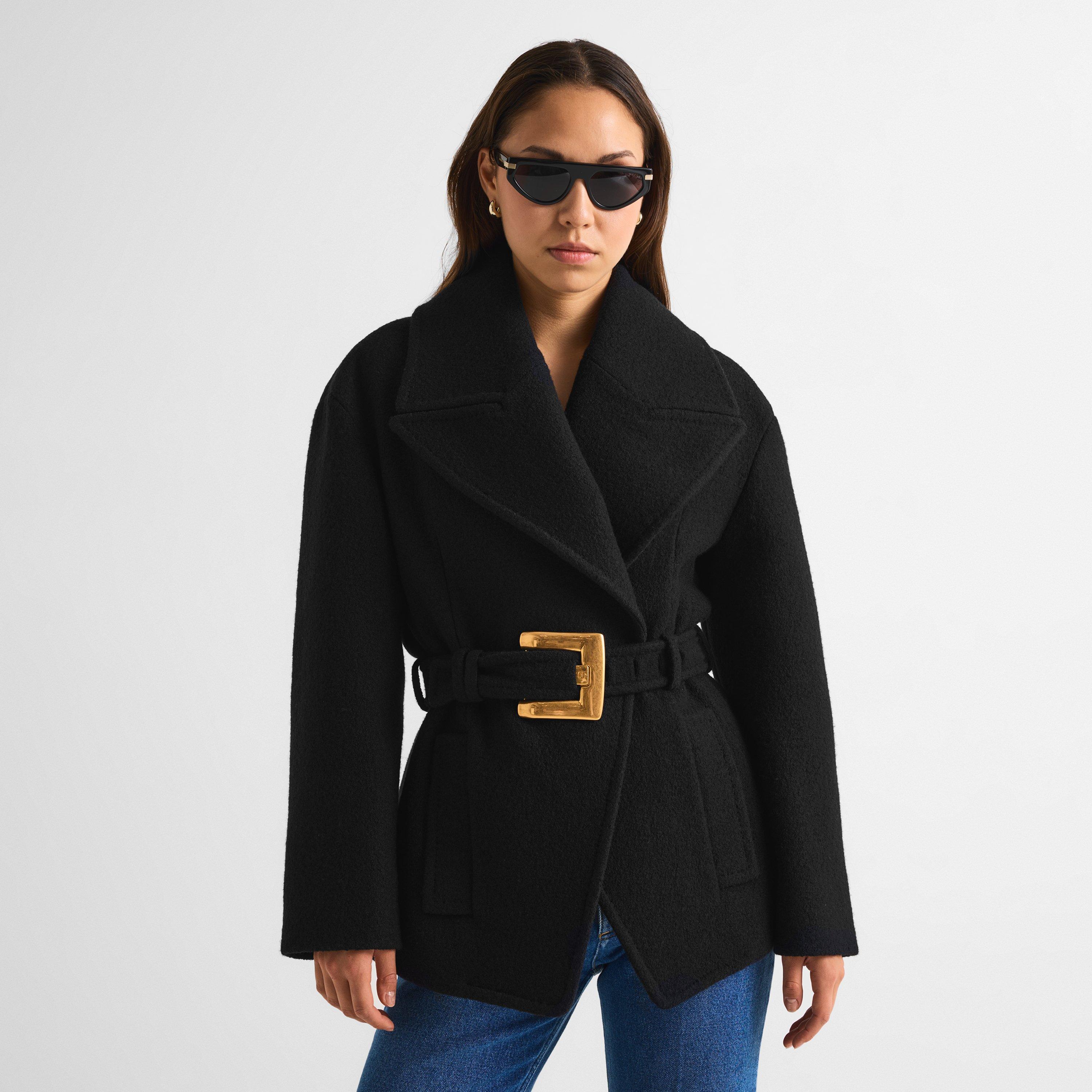 Black - Balmain - Balmain Wool Jkt Ld63 - 3