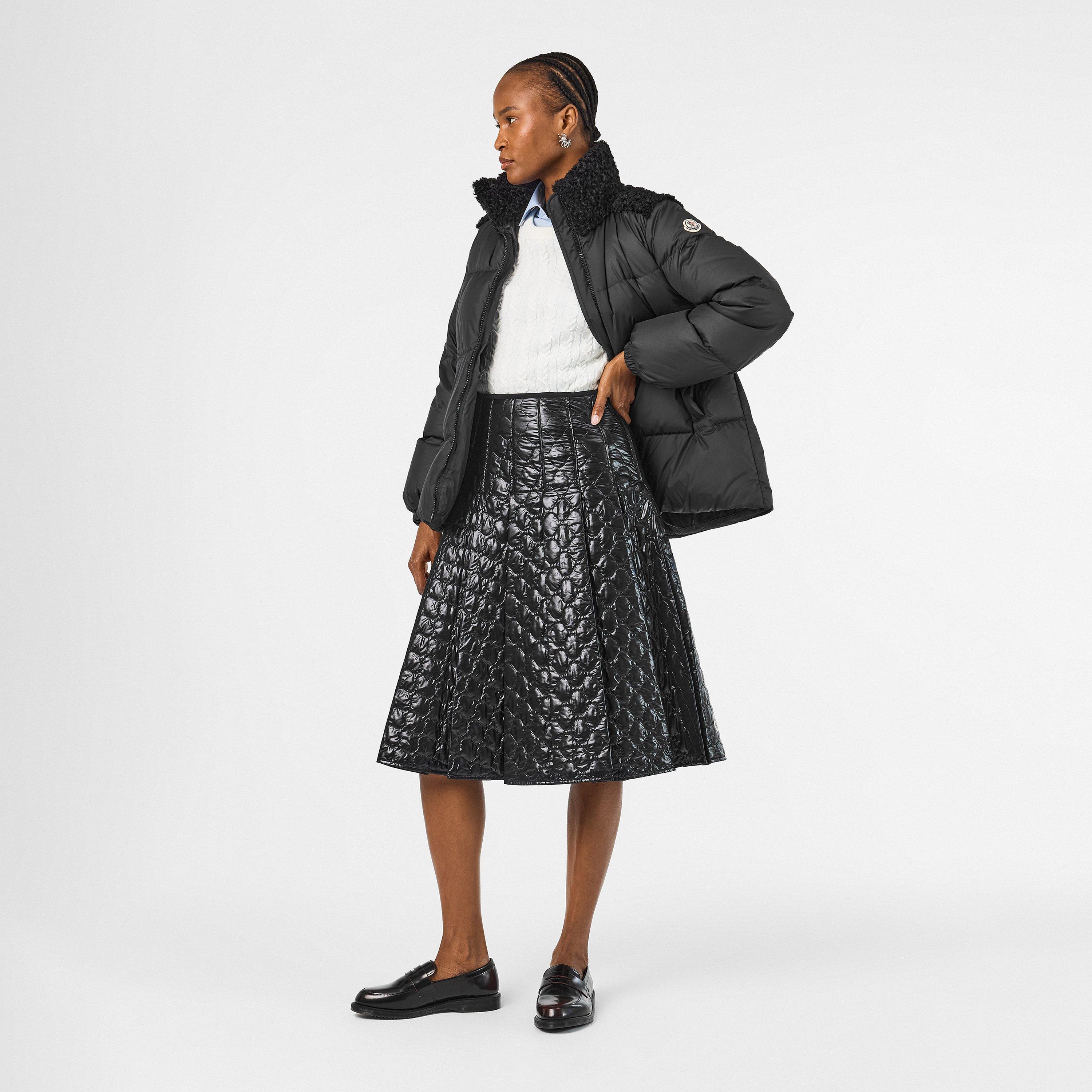 Black 999 - Moncler - Women's Esnaie Quilted Medium Puffer Jacket - 6