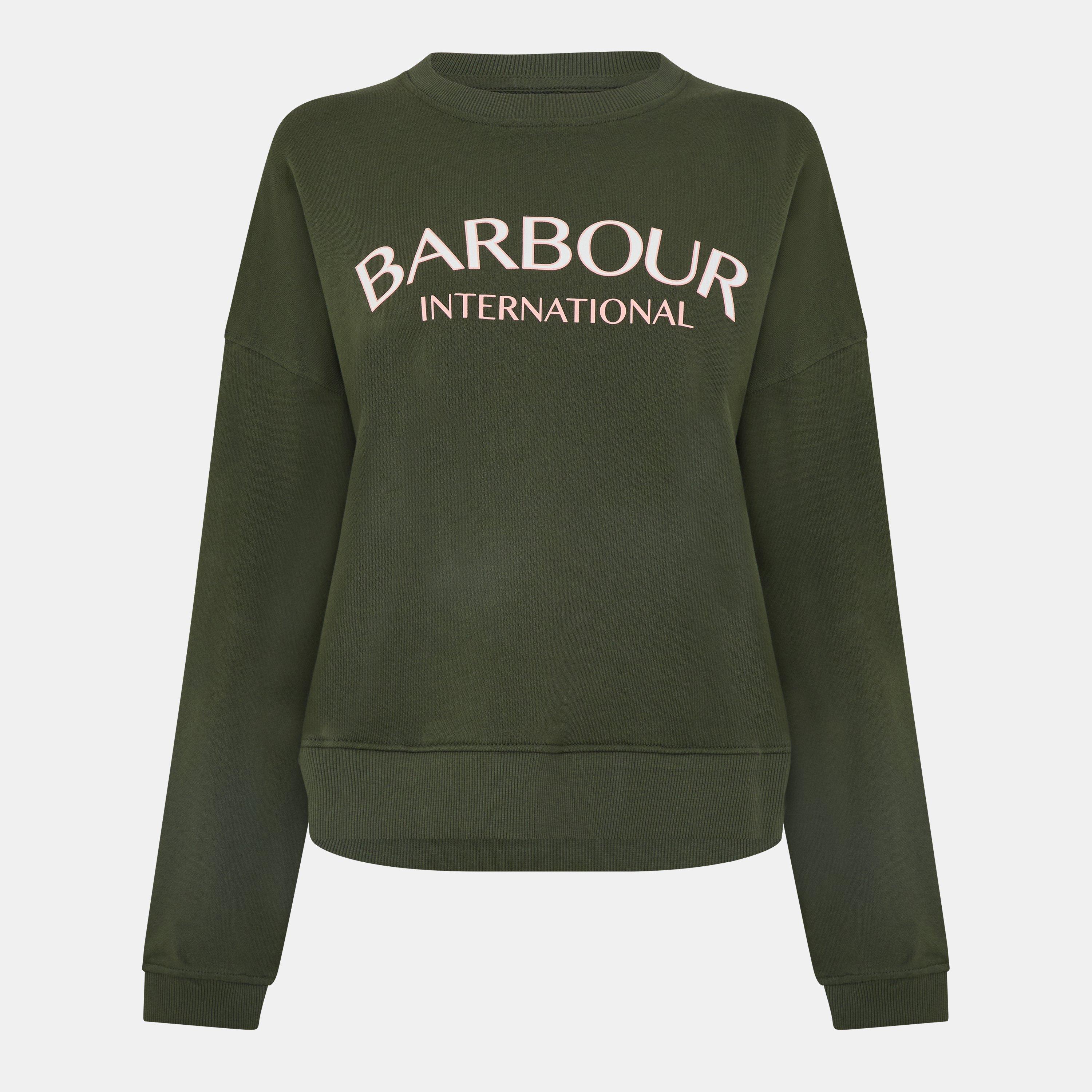 Barbour International Women's B.intense Cali Relaxed Fit Crew Sweatshirt - Envy - 16 (XL)