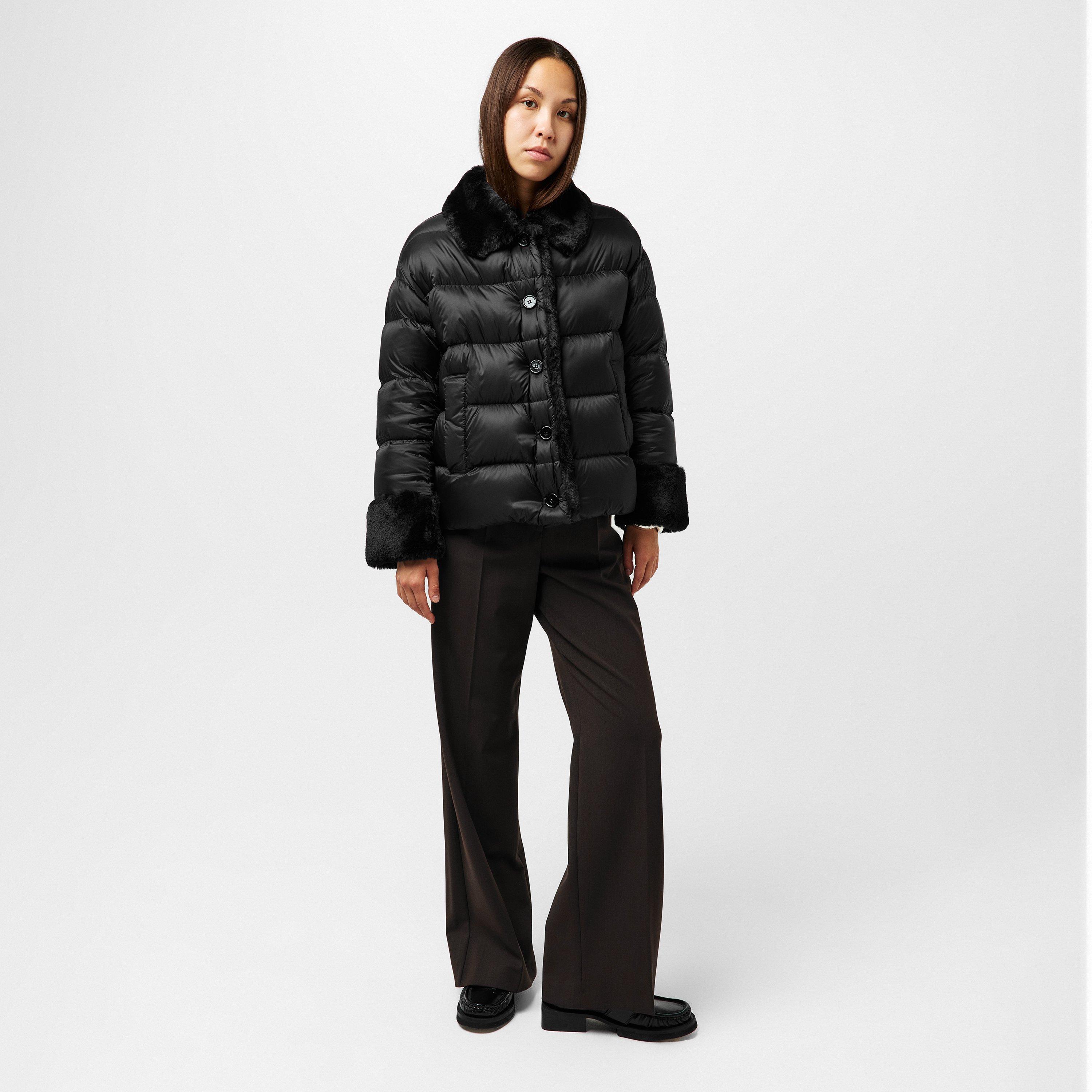 Black - Max Mara - Women's Rosina Lightweight Short Puffer Jacket - 6