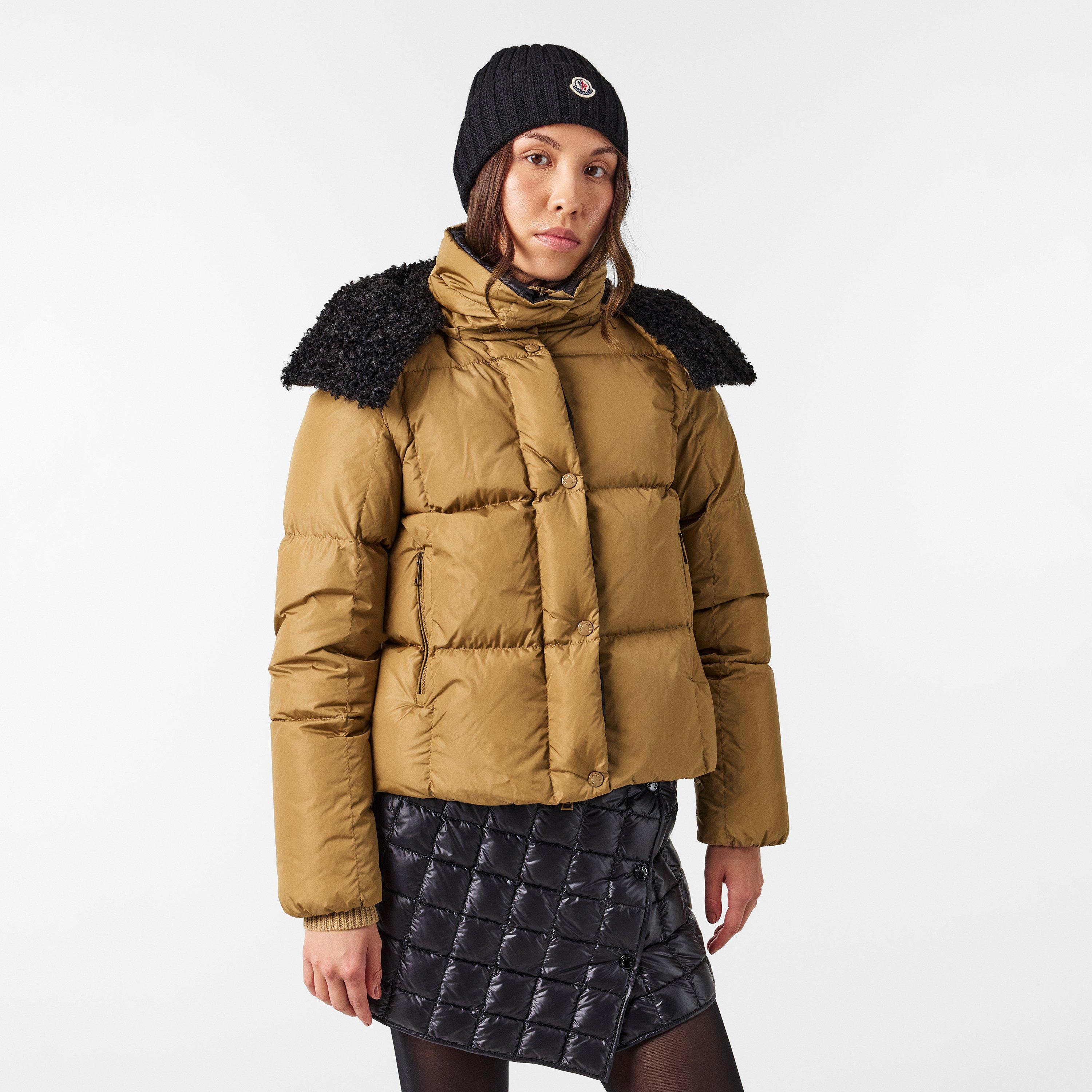 Open Beige 226 - Moncler - Women's  Insulated Water-Resistant Fitted Short Puffer Jacket - 3