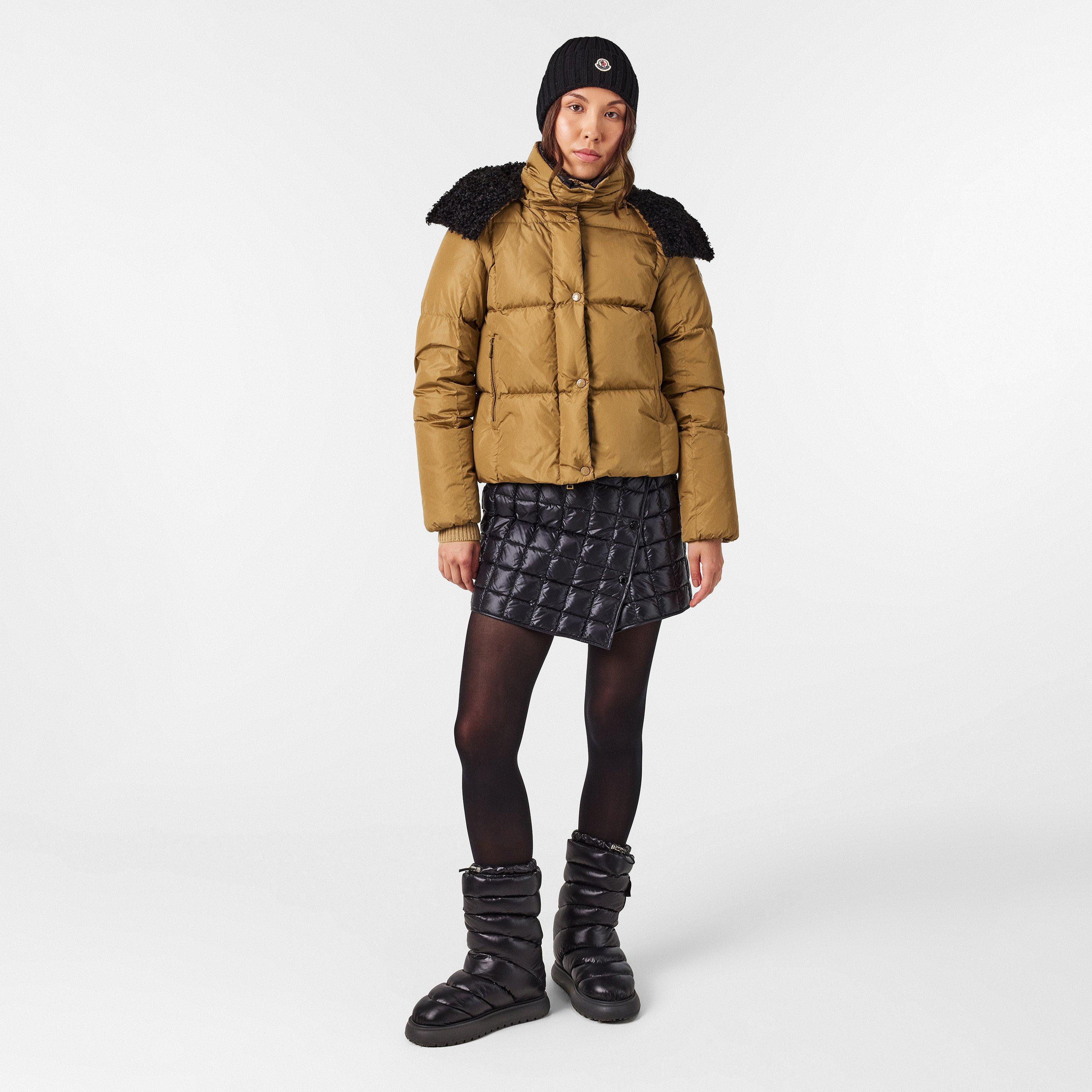 Open Beige 226 - Moncler - Women's  Insulated Water-Resistant Fitted Short Puffer Jacket - 6