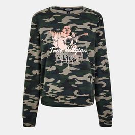 True Religion Buddha Dot Crew Hoodie