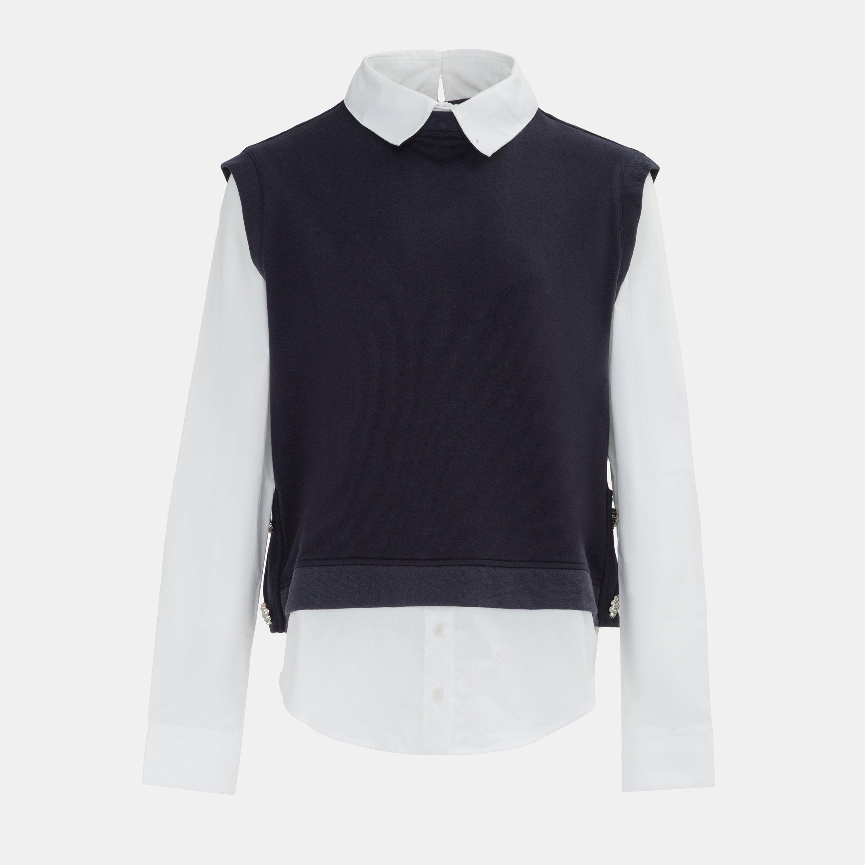 Navy - Miso - Fake two-piece Jumper Women - 1