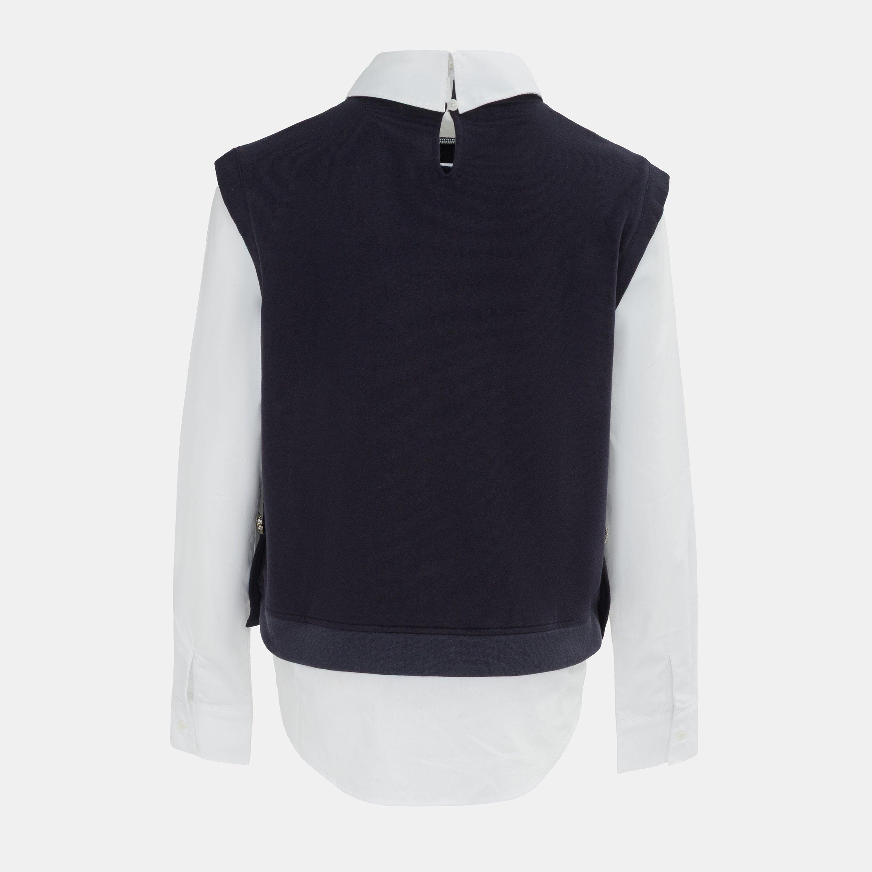 Navy - Miso - Miso Fake two-piece Jumper Women - 2