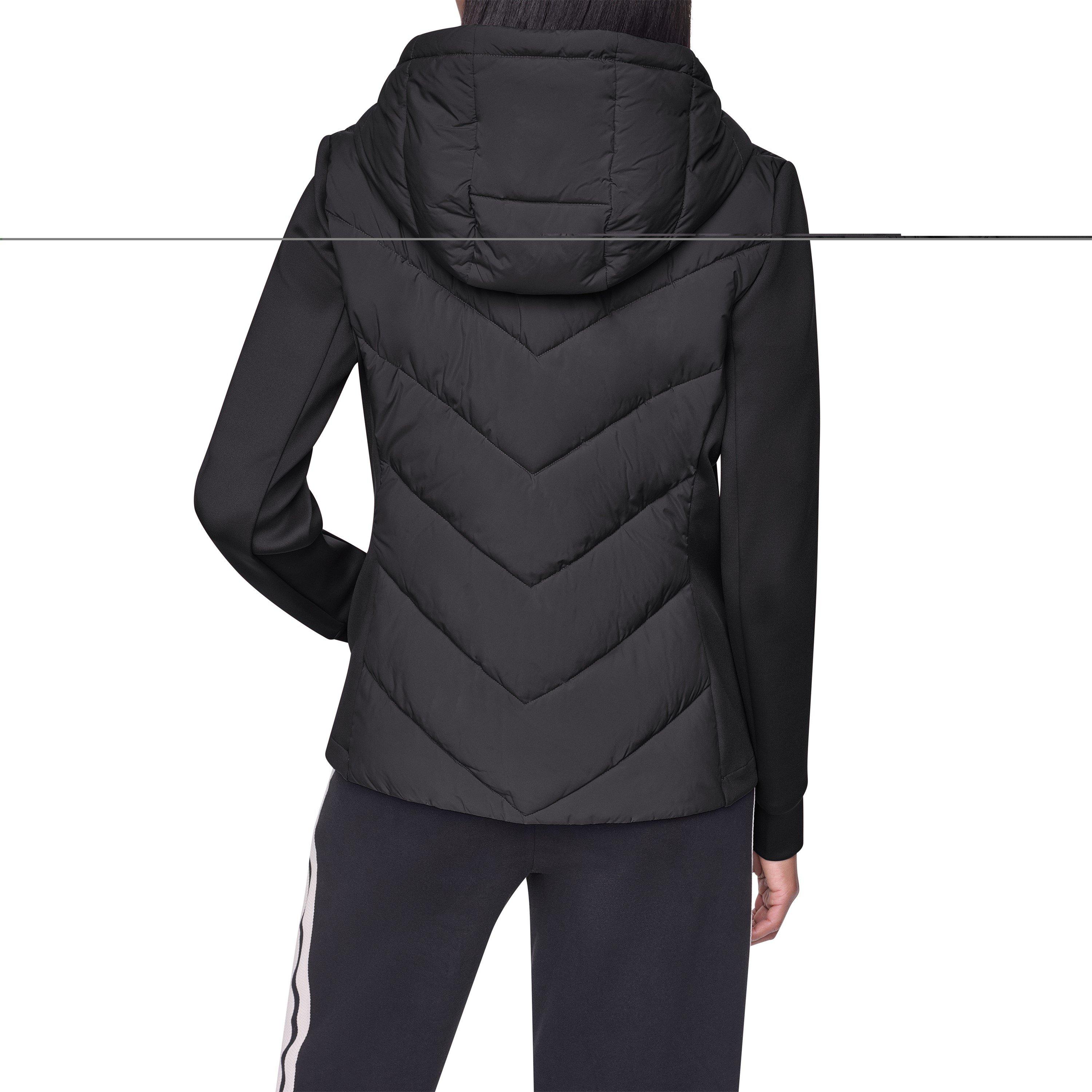 Black - DKNY - Women's  Multi-Purpose Hybrid Jacket - 3