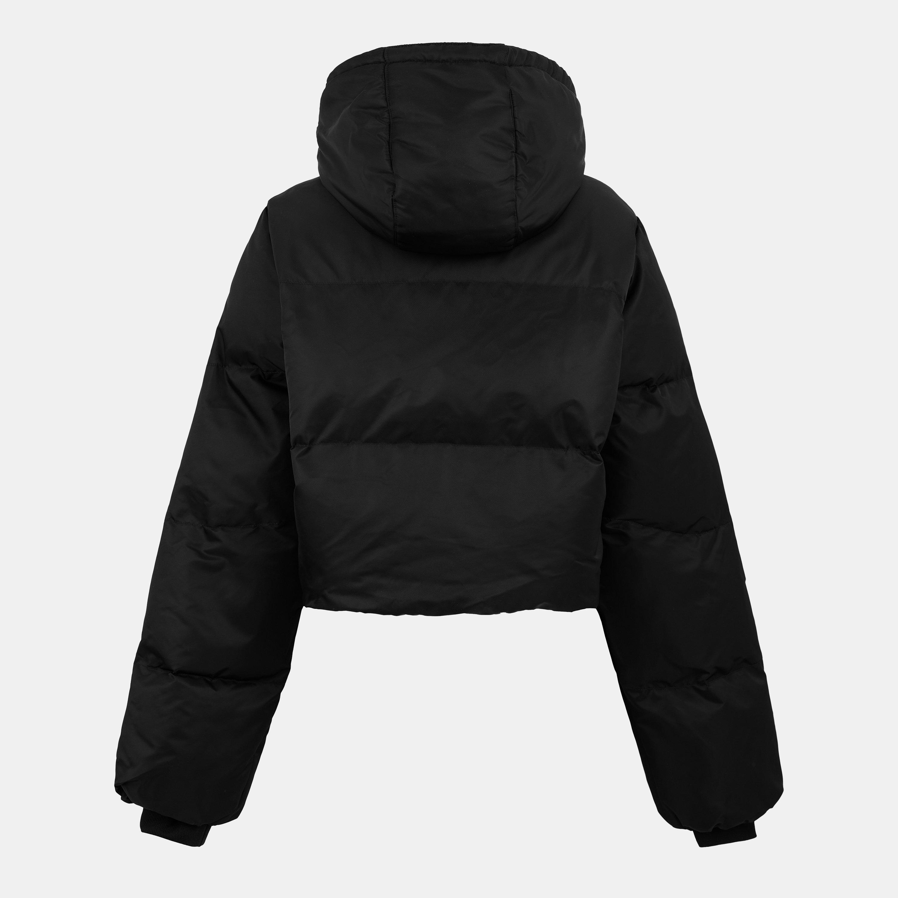 Black - Daily Paper - Women's Short Cropped Quilted Puffer Jacket - 2