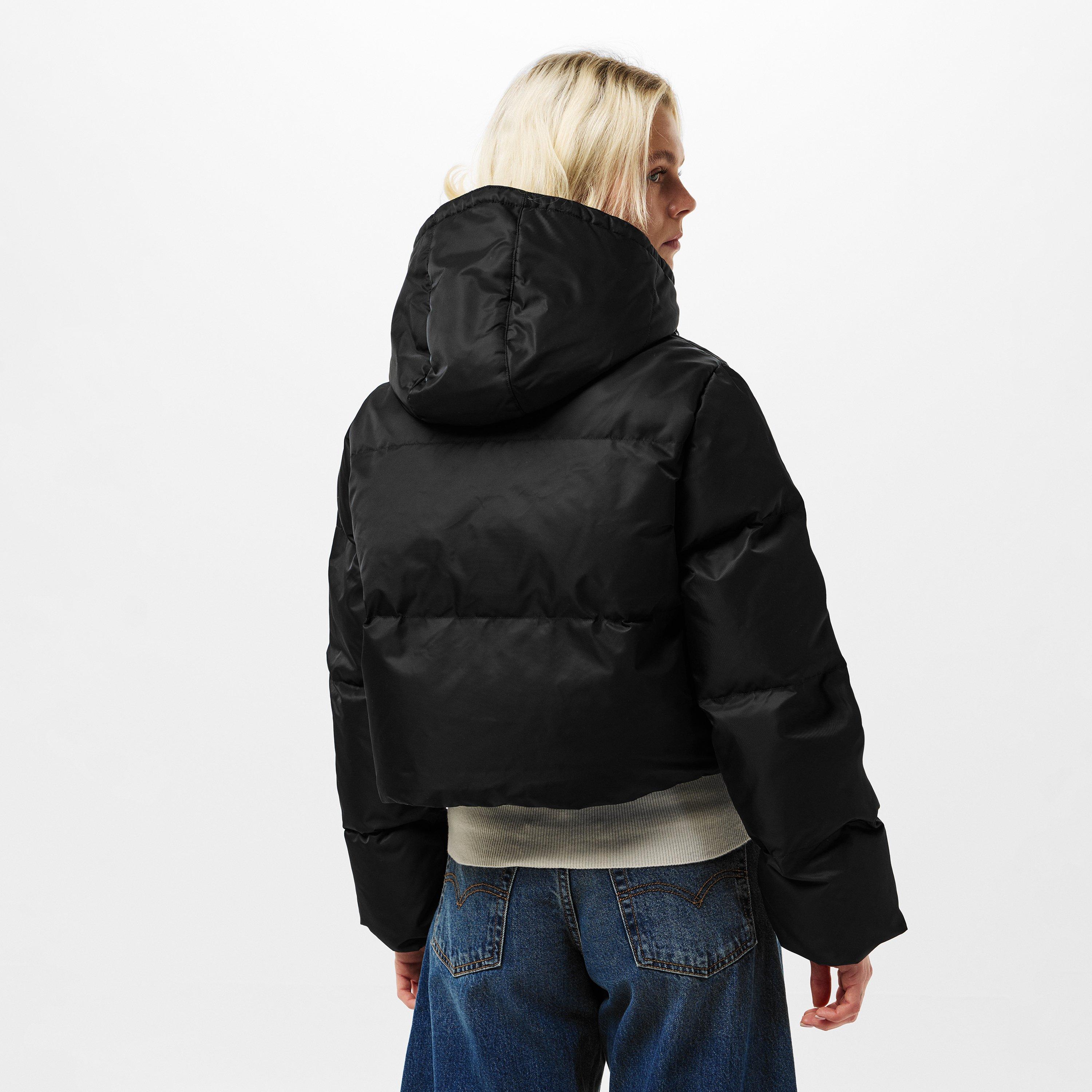 Black - Daily Paper - Women's Short Cropped Quilted Puffer Jacket - 4