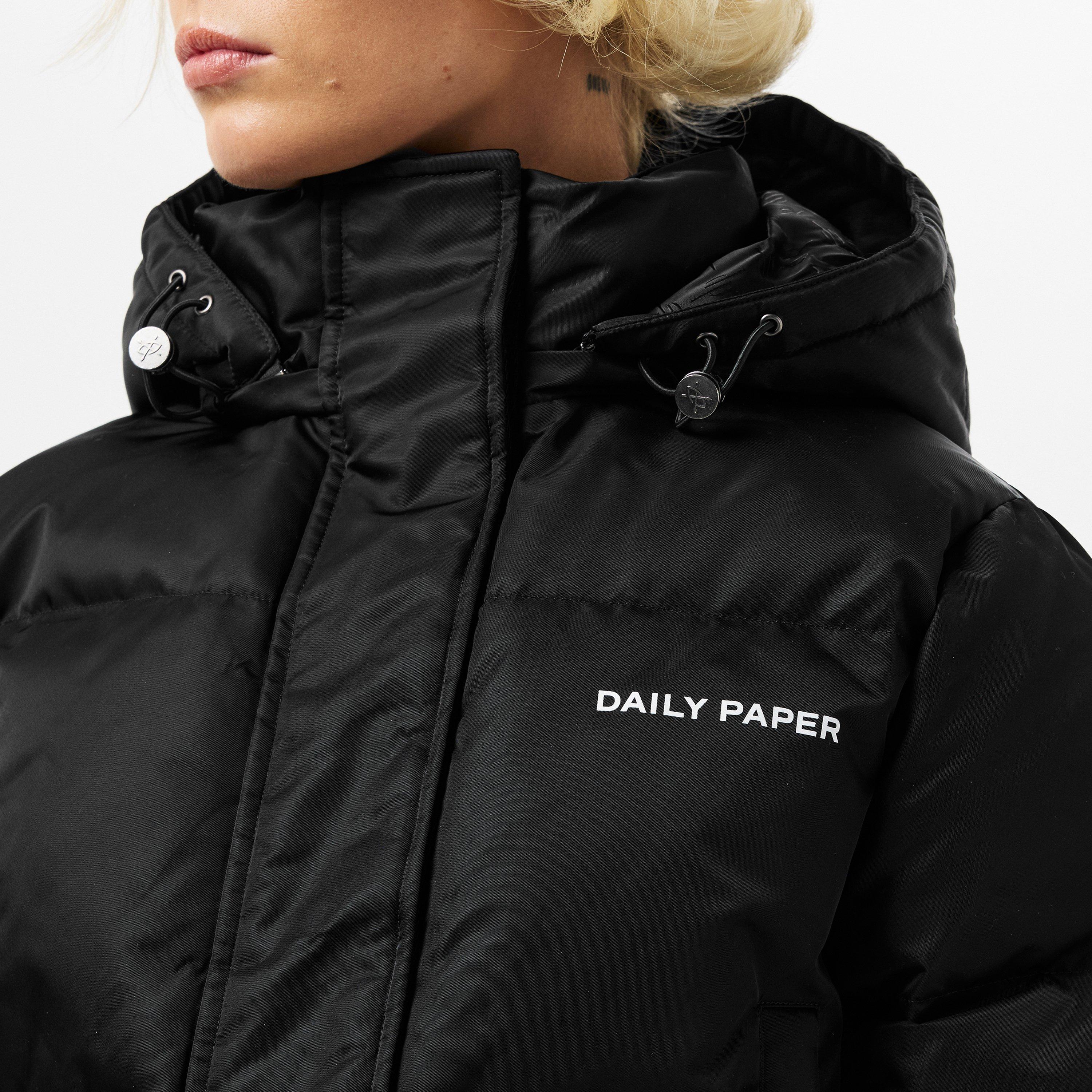 Black - Daily Paper - Women's Short Cropped Quilted Puffer Jacket - 5