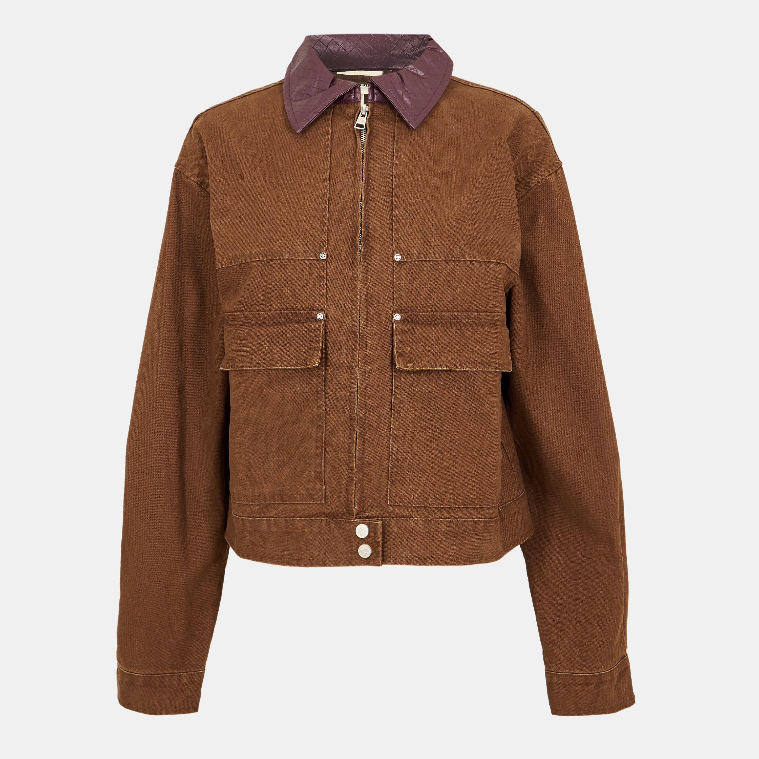 Chocolate - The Couture Club - Womens Couture Club Structured Tailored Fit Barn Jacket - 1