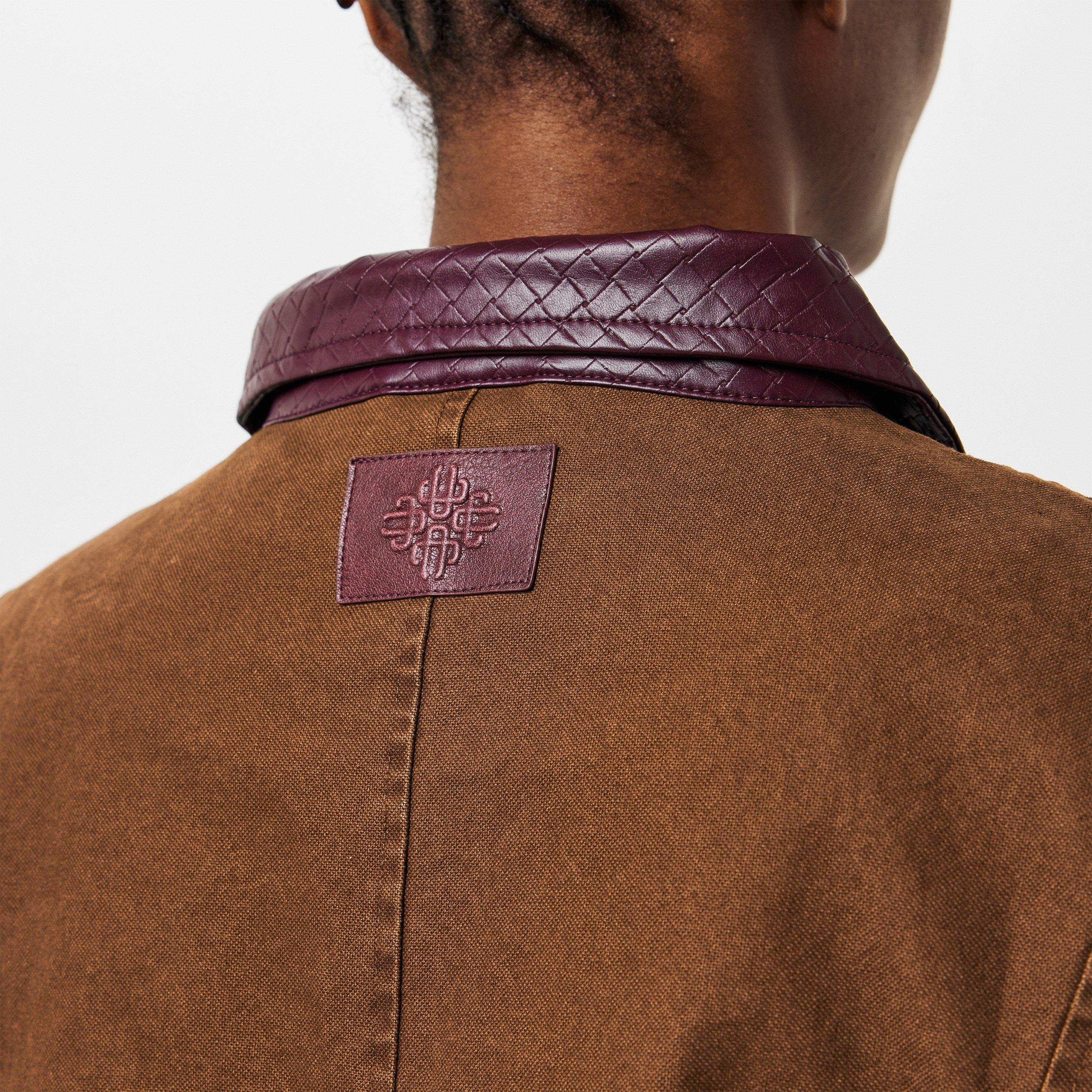 Chocolate - The Couture Club - Women's Couture Club Structured Tailored Fit Barn Jacket - 5