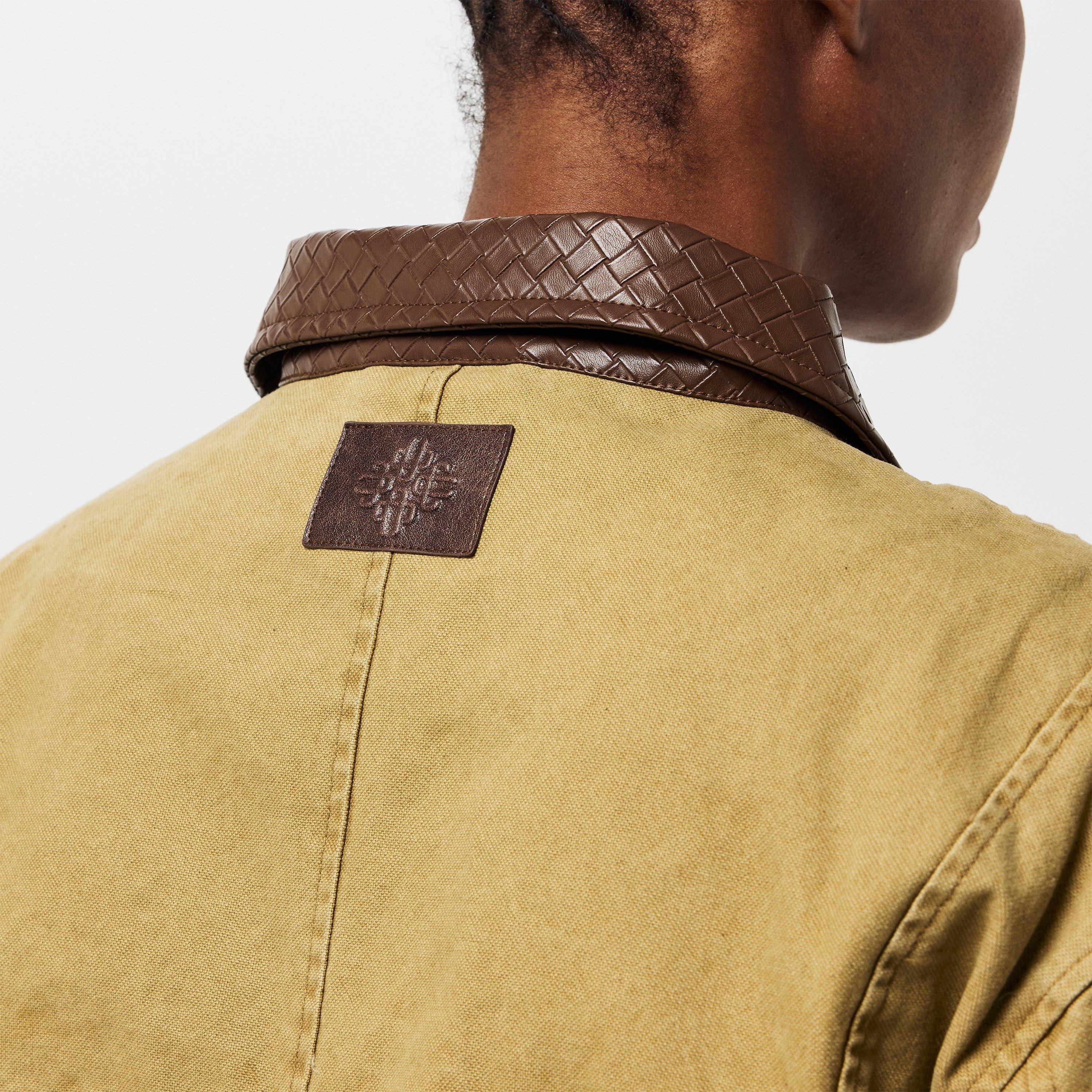 Khaki - The Couture Club - Womens Couture Club Structured Tailored Fit Barn Jacket - 5