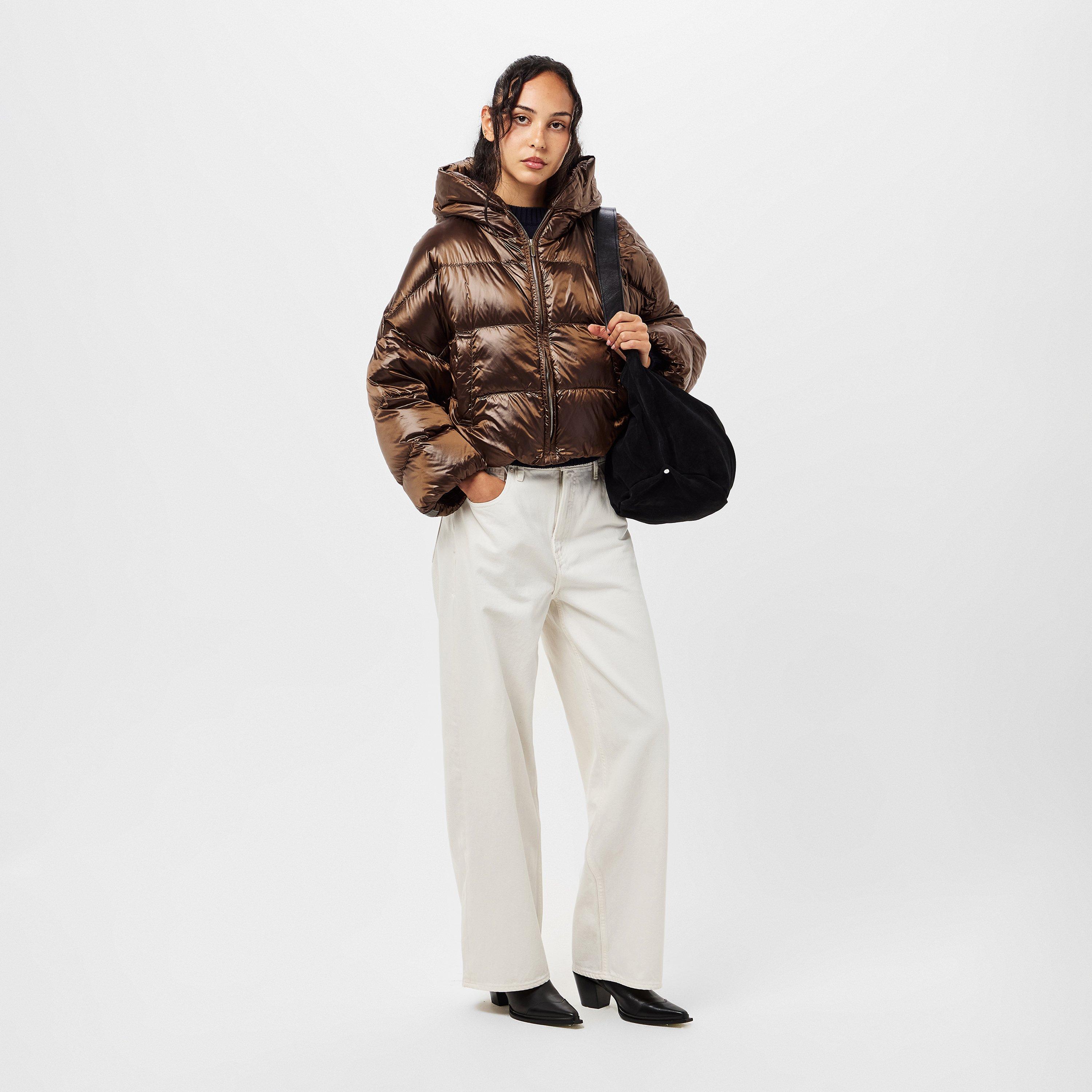 Beige Golden - Max Mara - Women's Insulated Short Puffer Jacket - 5