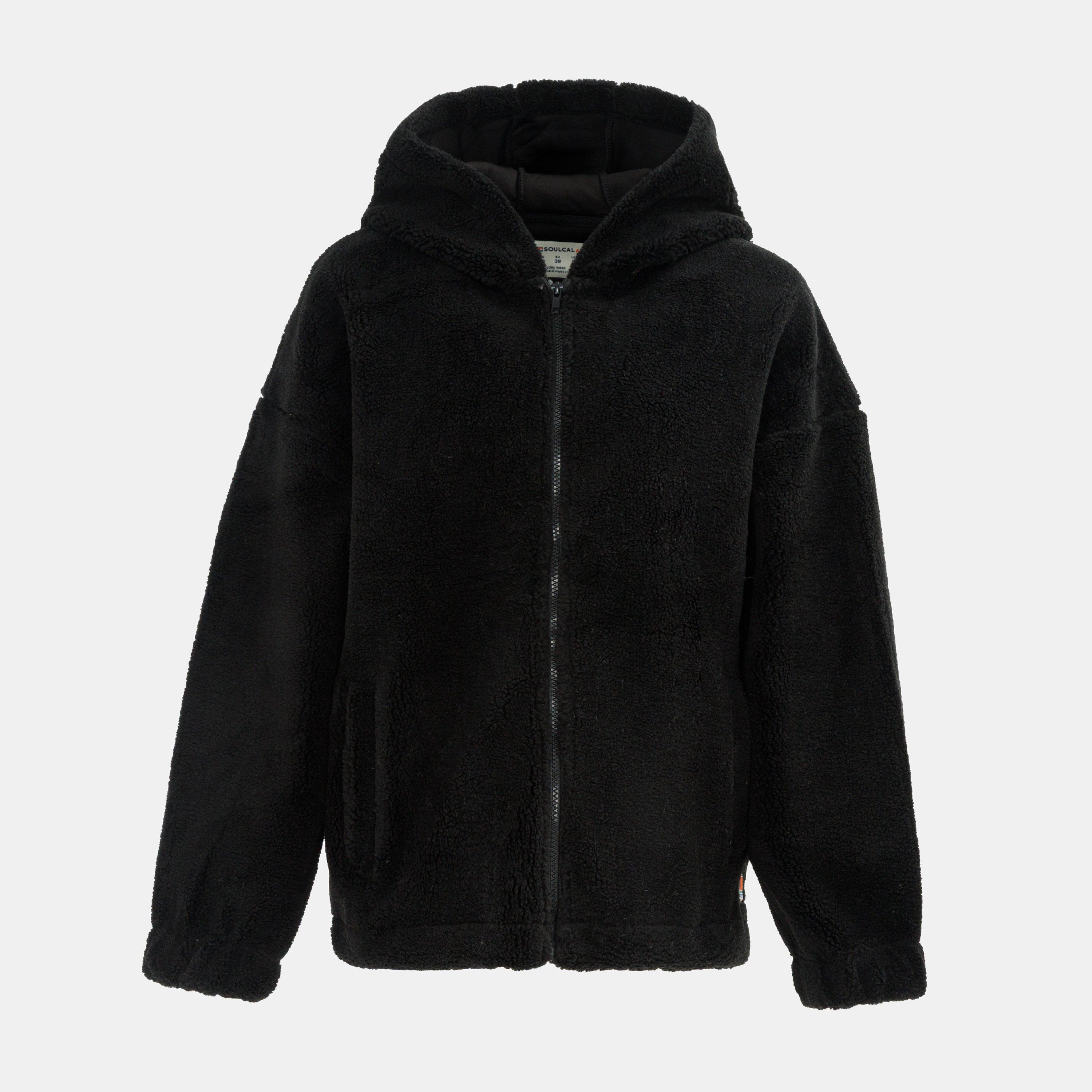 Negro - SoulCal - Women's Long Sleeve Sherpa Jacket - 1