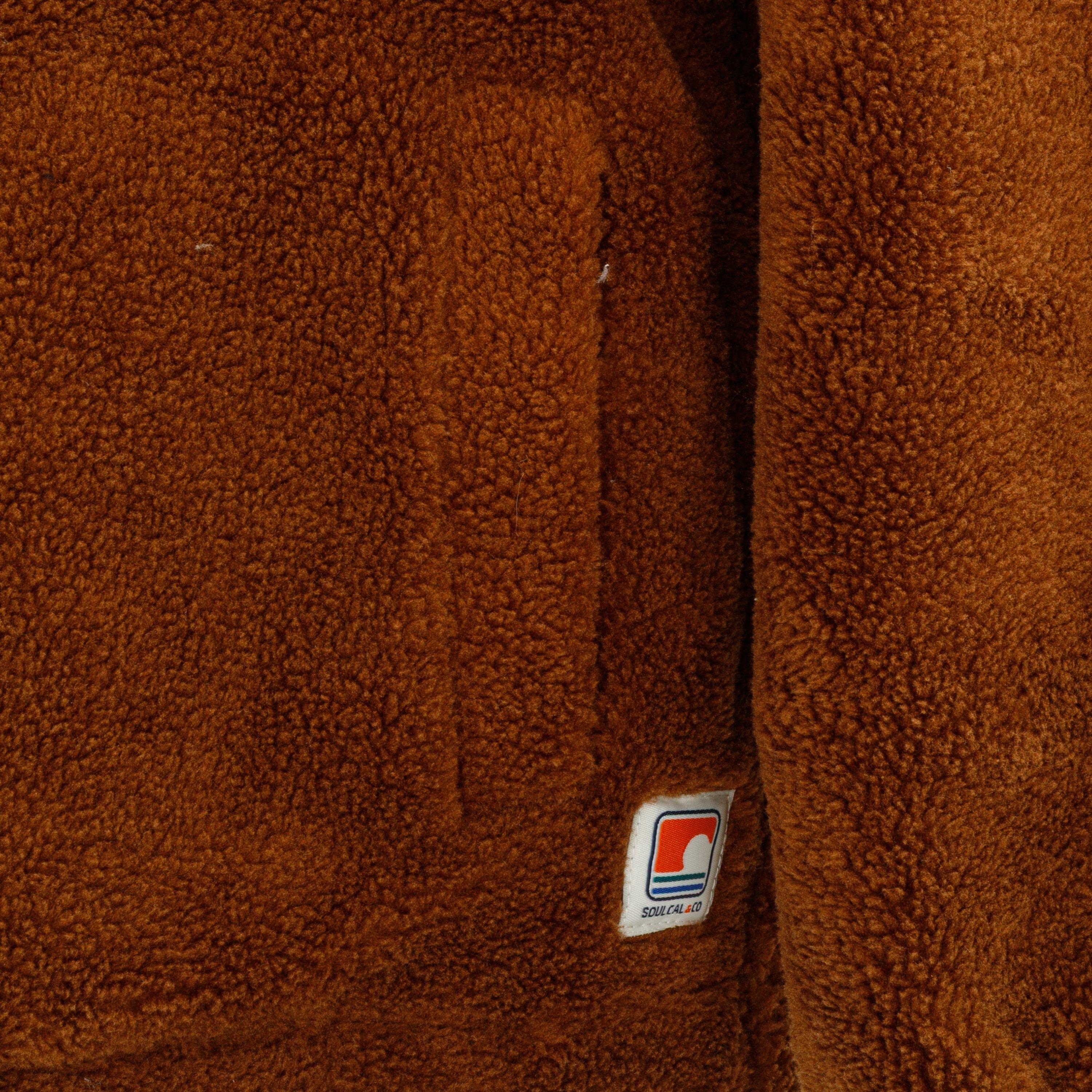 Coffee - SoulCal - Women's Long Sleeve Sherpa Jacket - 5