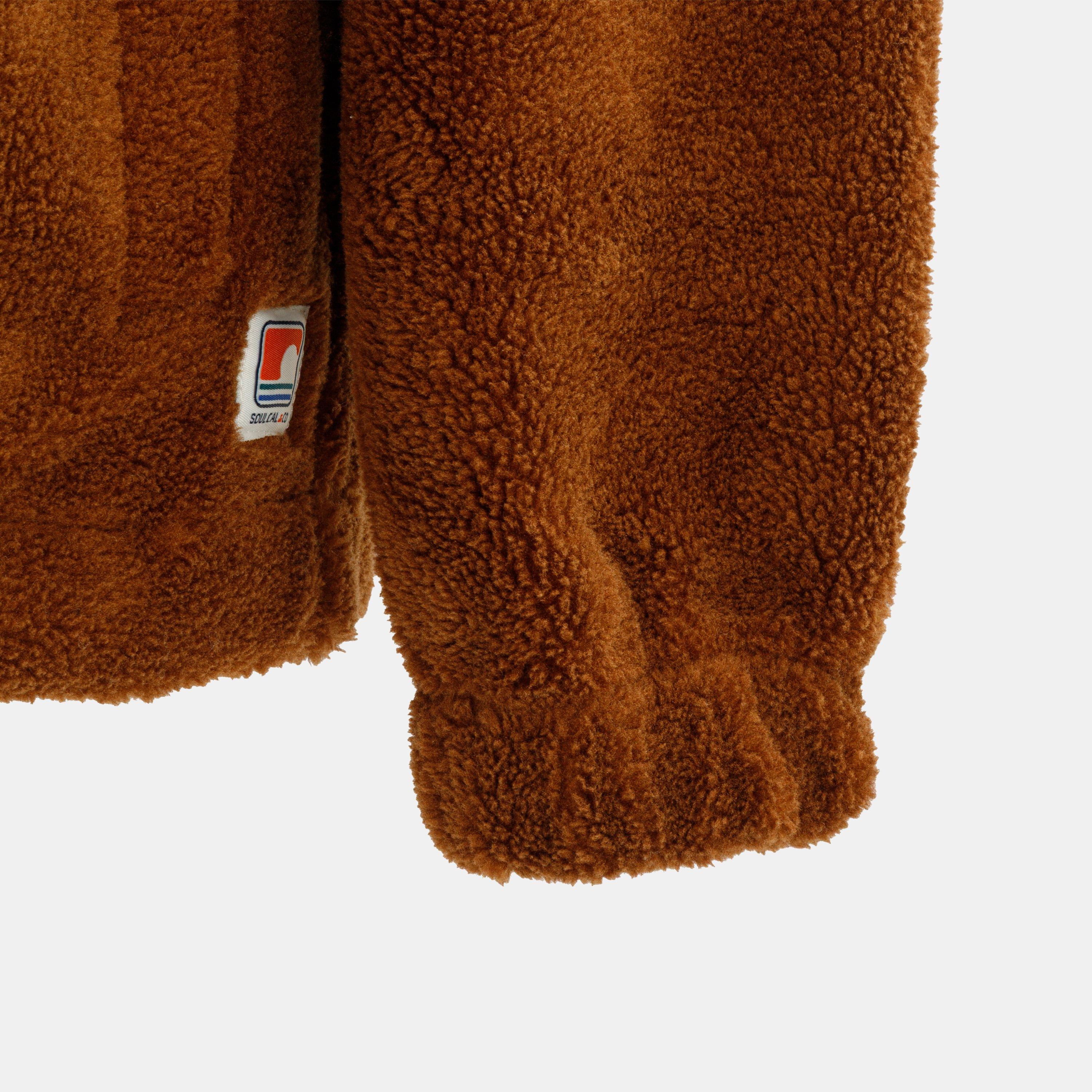 Coffee - SoulCal - Women's Long Sleeve Sherpa Jacket - 6